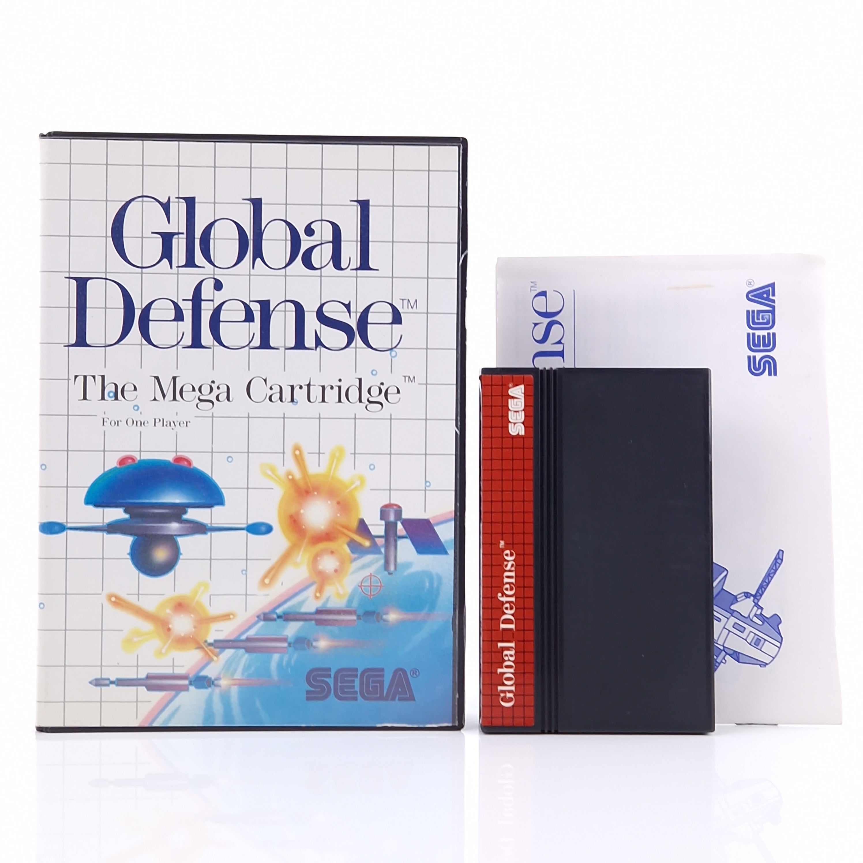 Sega Master System Spiel – Global Defense OVP PAL Modul