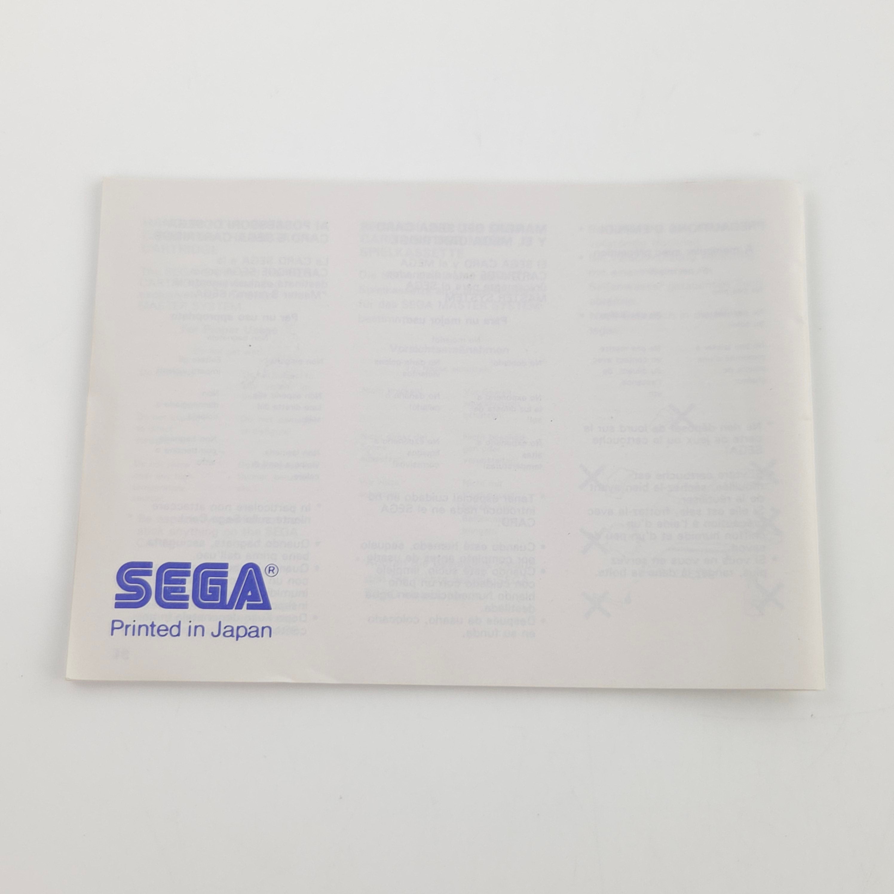 Sega Master System Spiel Global Defense MS OVP PAL EUR