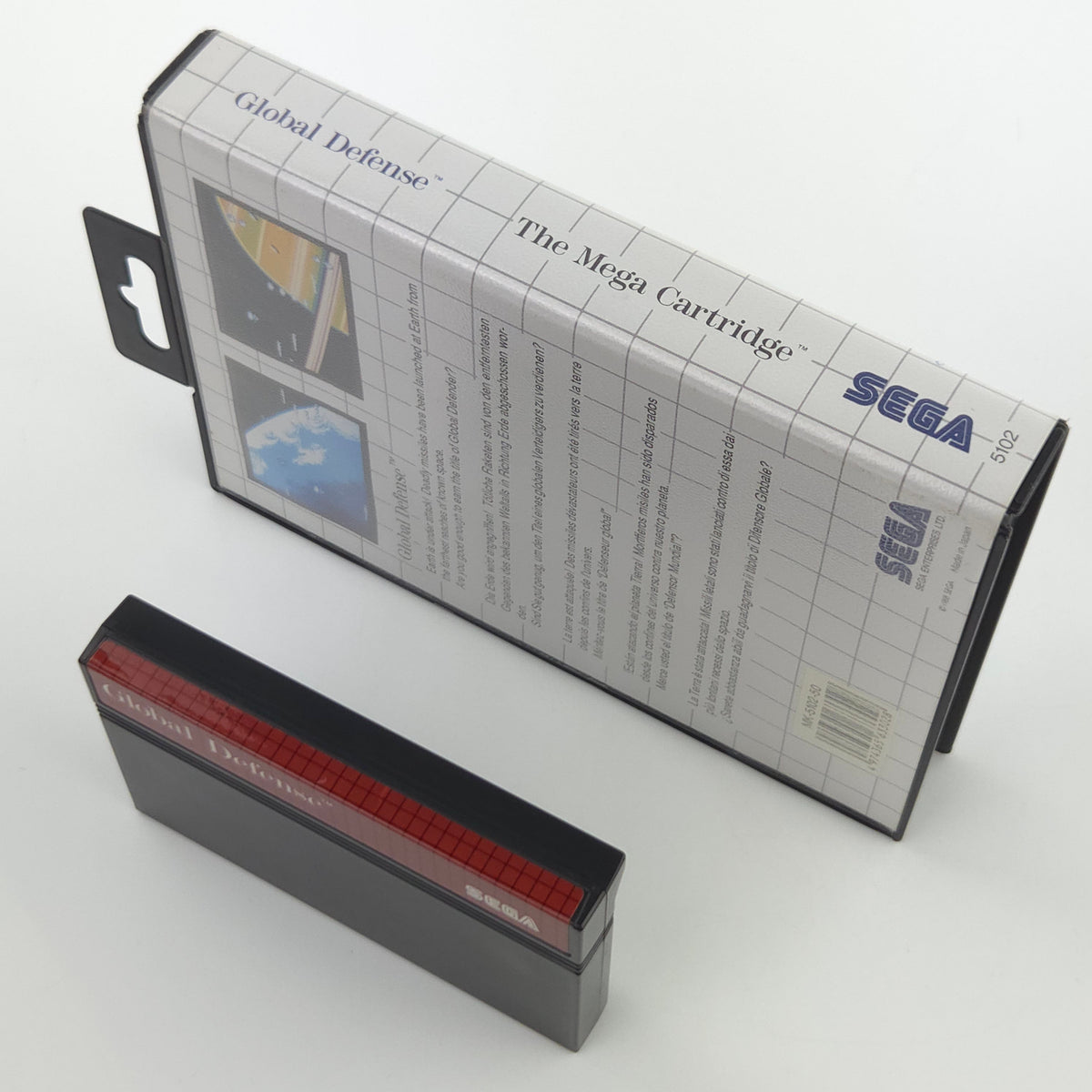 Sega Master System Spiel Global Defense OVP