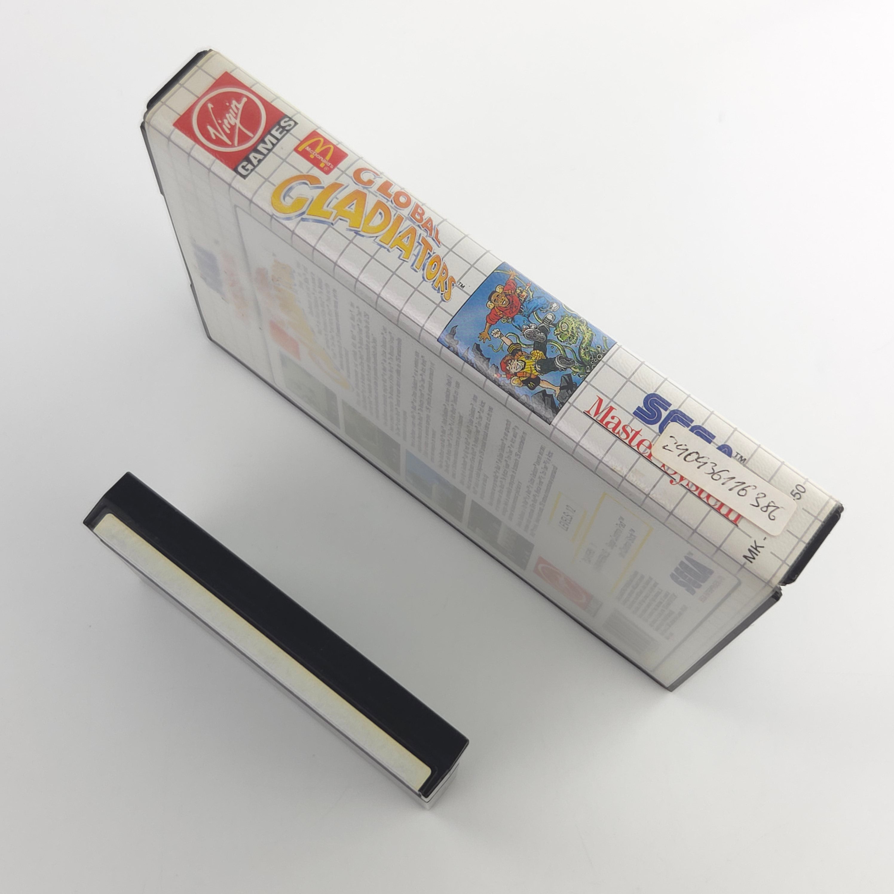 Master System Spiel Global Gladiators OVP PAL EUR Modul