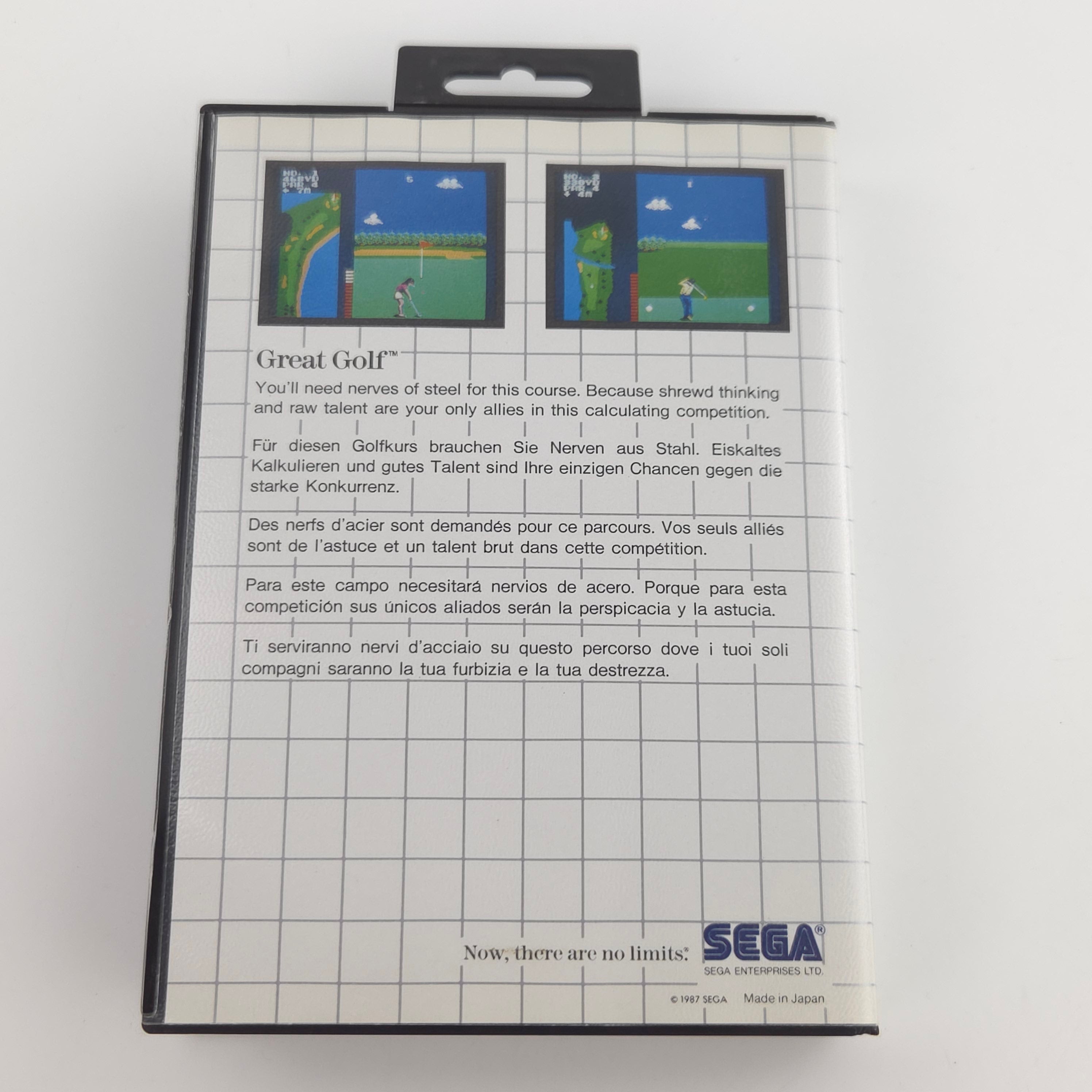 Sega Master System Spiel Great Golf MS Modul OVP PAL EUR