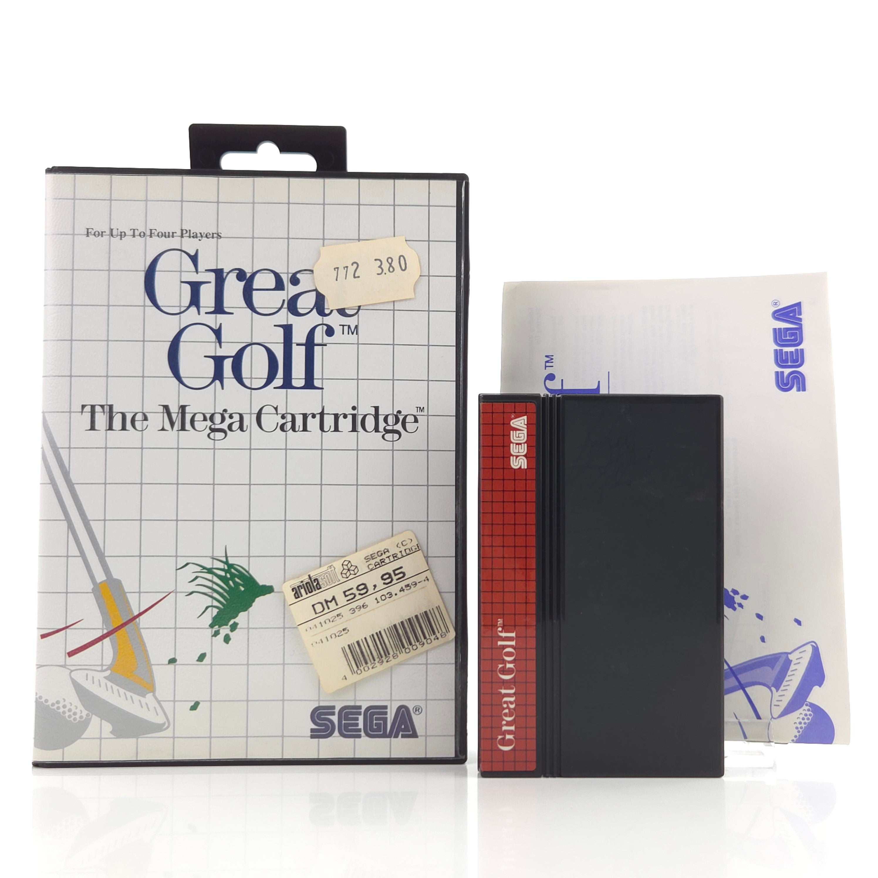 Sega Master System Spiel Great Golf MS Modul OVP PAL EUR