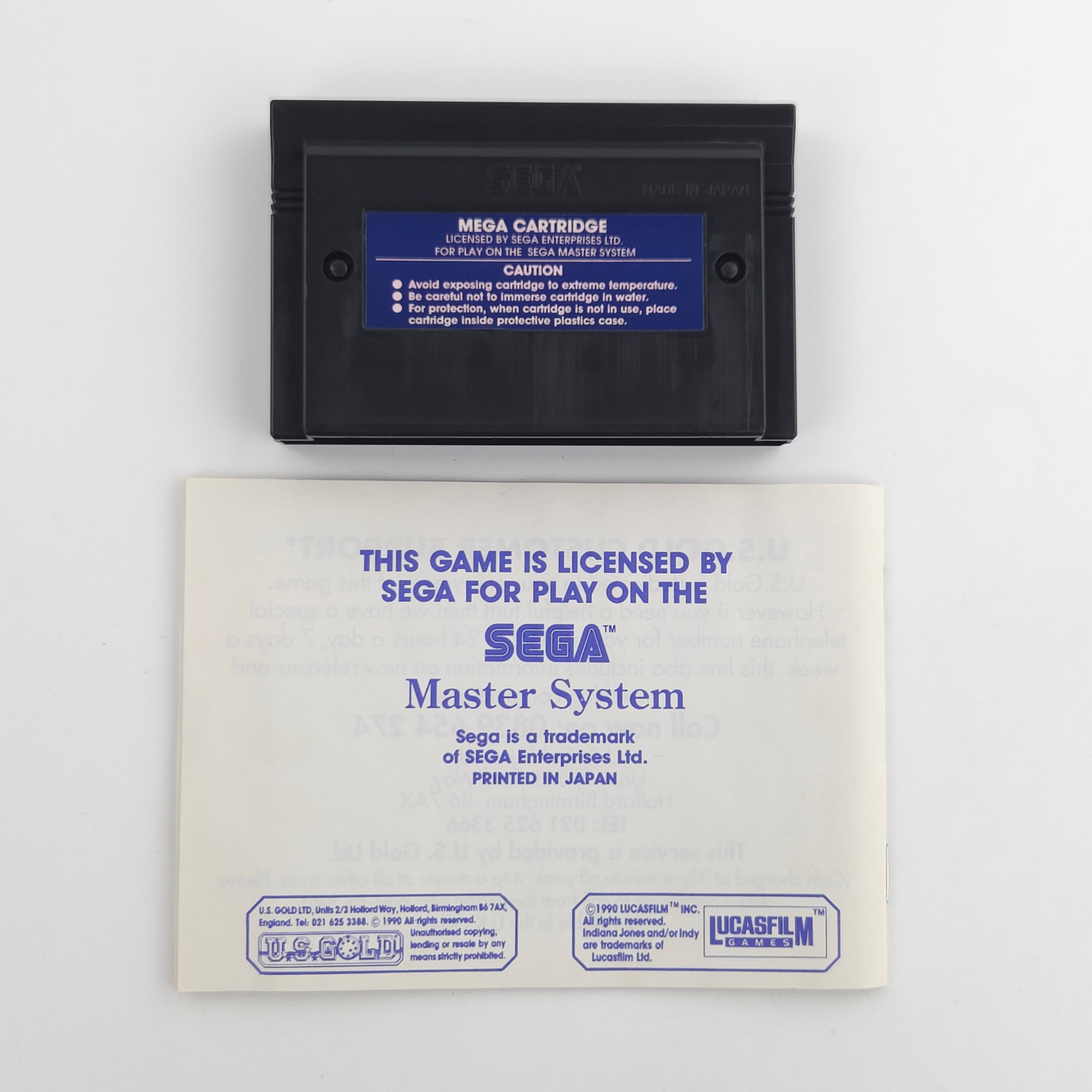 Sega Master System Spiel: INDY Indiana Jones and the Last Crusade (PAL EUR) OVP