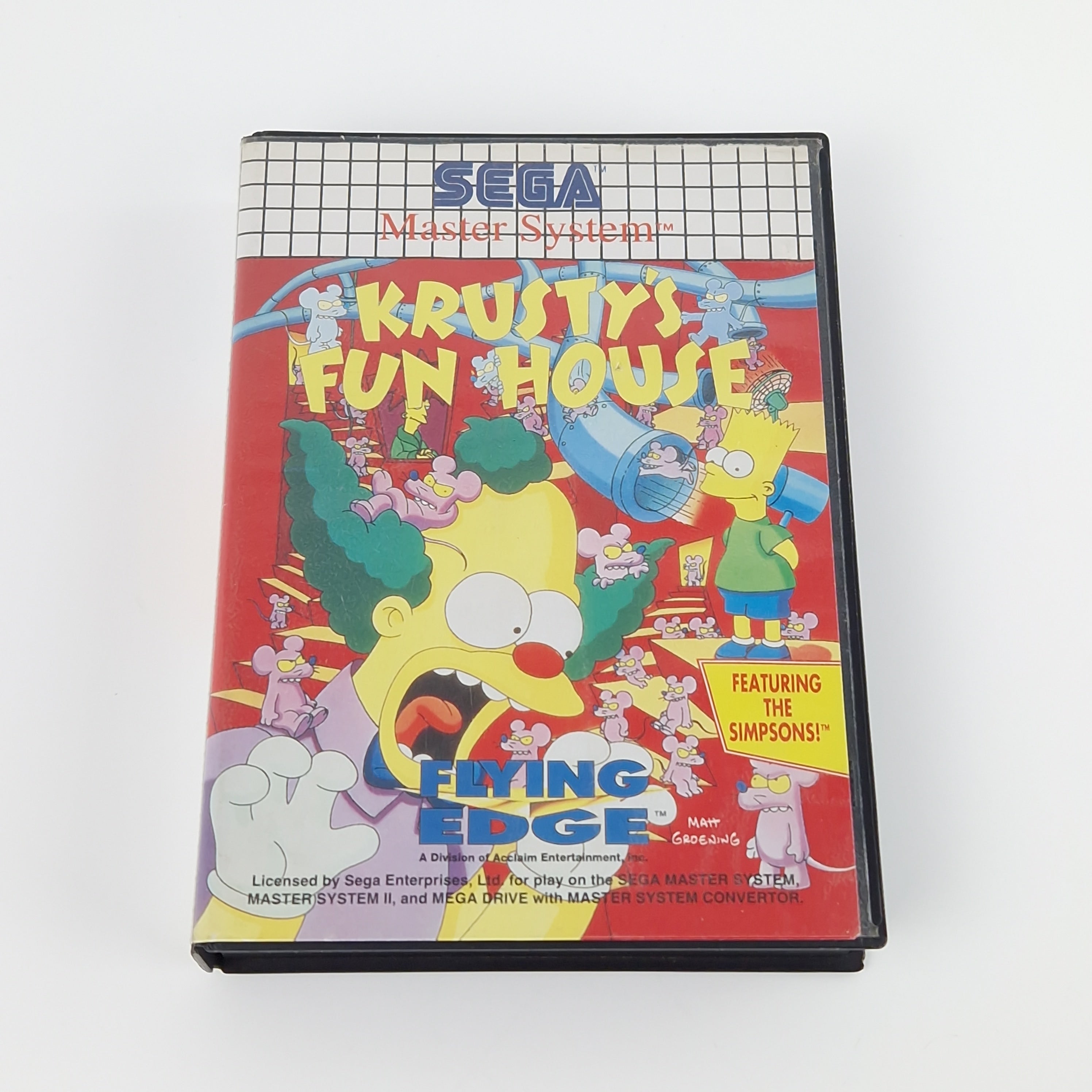 Sega Master System Spiel – Krustys Fun House OVP PAL