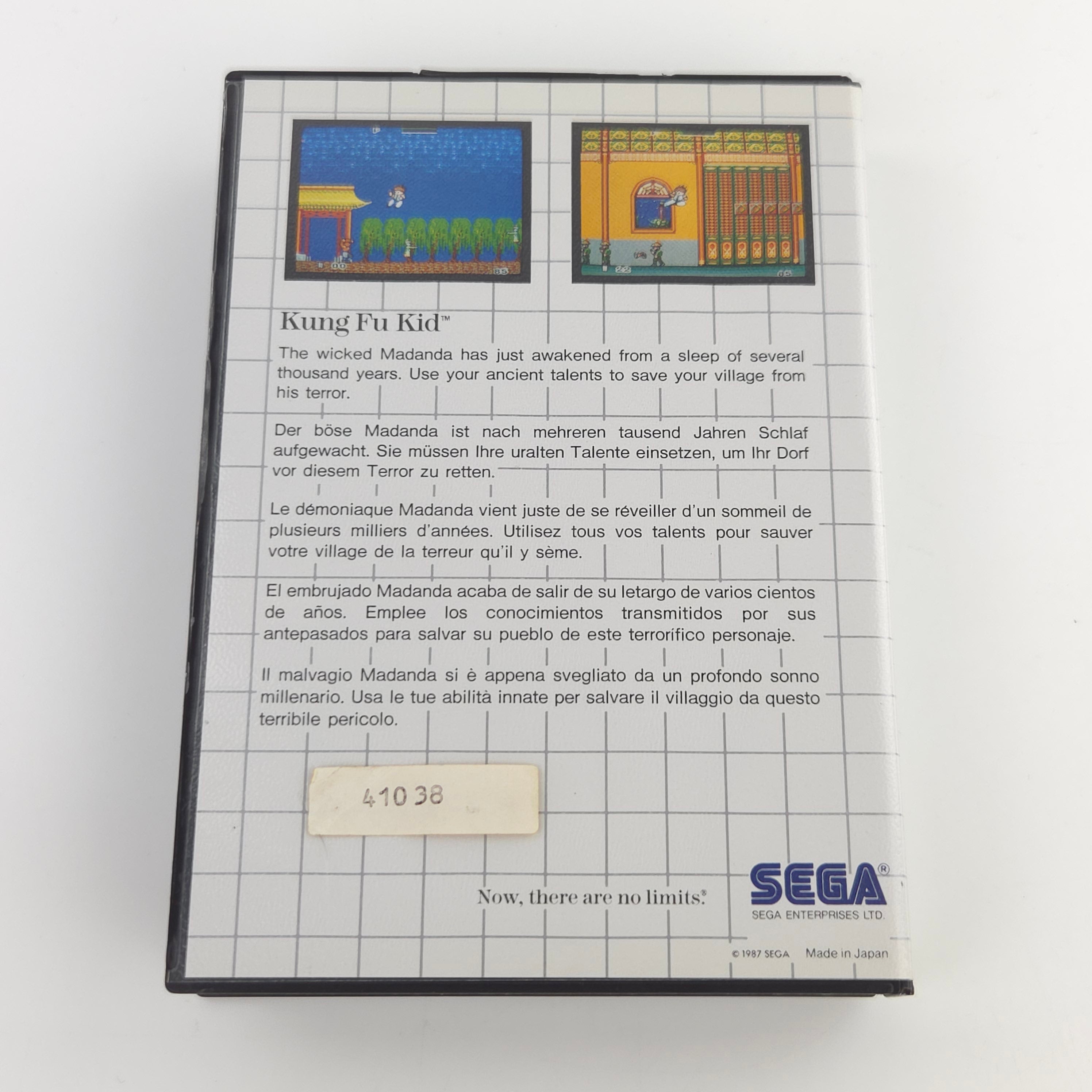 Sega Master System Spiel – Kung Fu Kid MS OVP PAL 1987