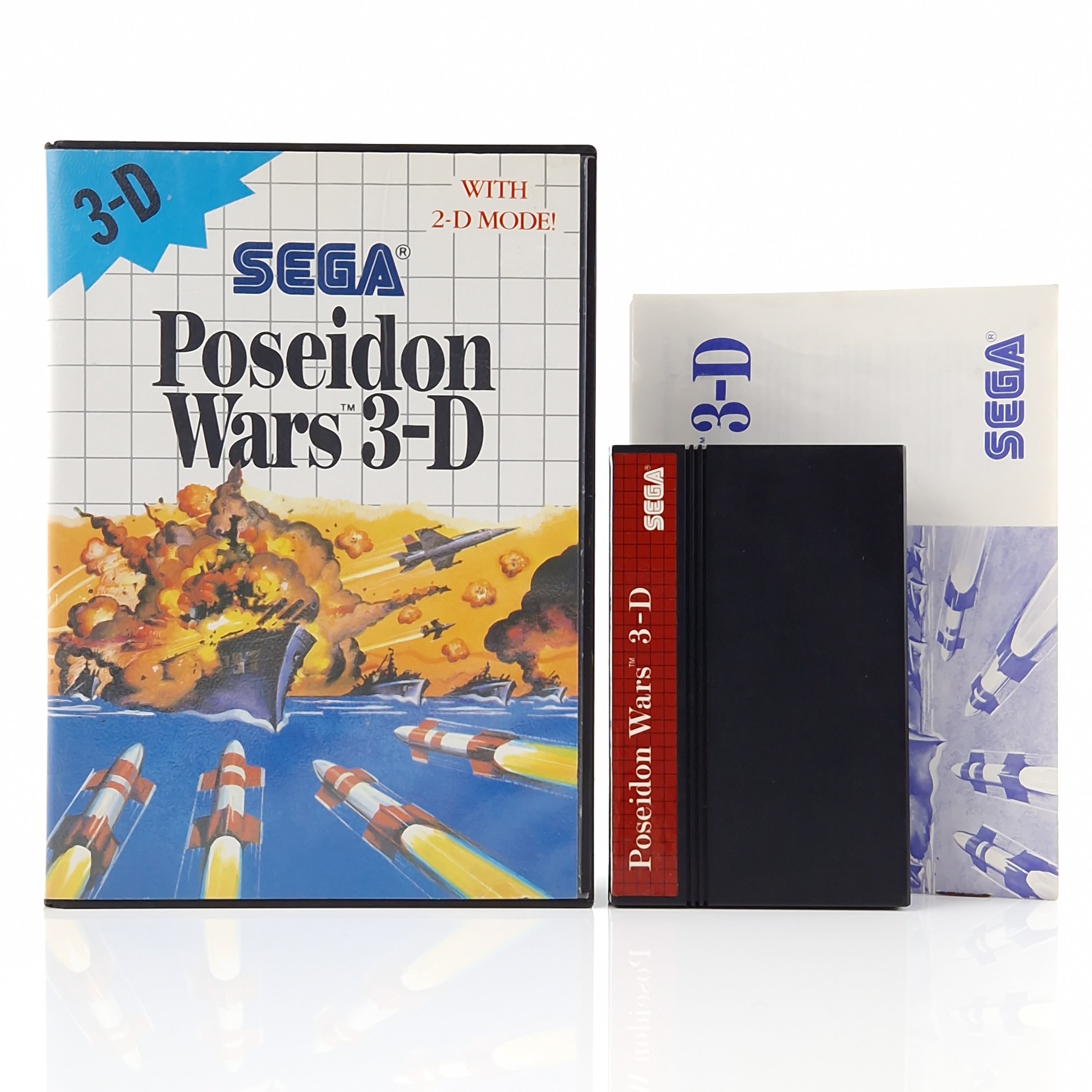 Sega Master System Spiel – Poseidon Wars 3-D OVP PAL