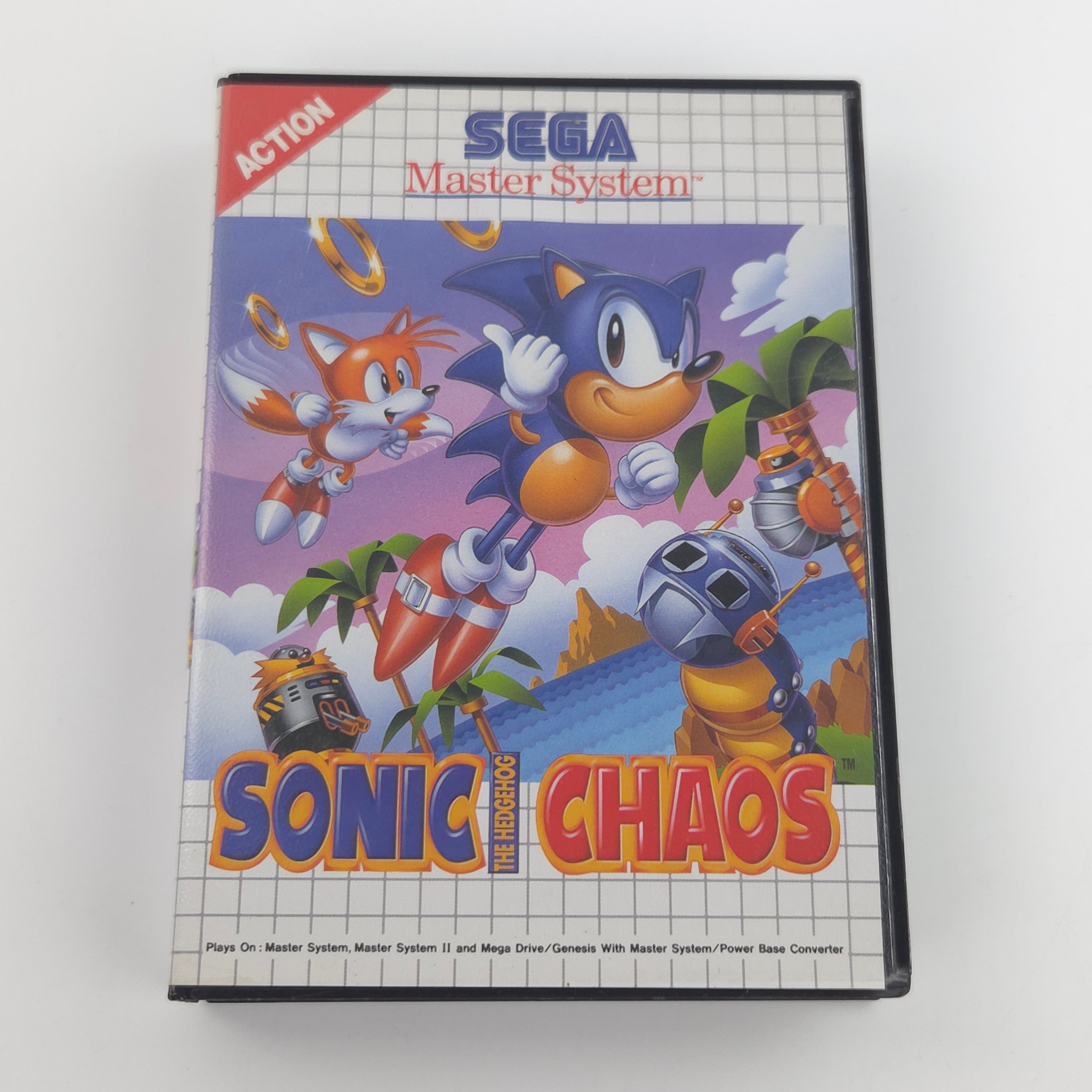 Sega Master System Spiel Sonic Chaos OVP PAL Komplett