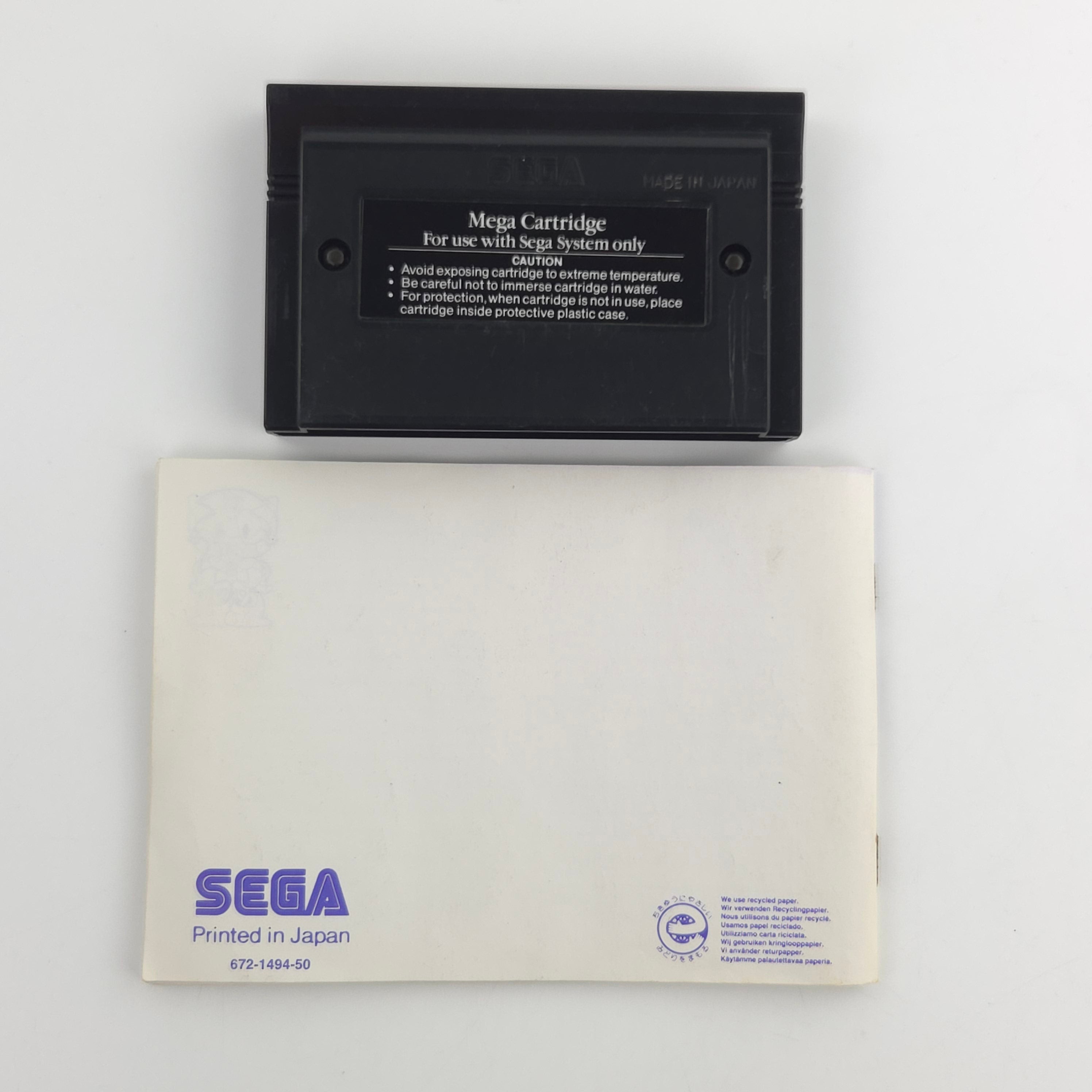 Sega Master System Spiel Sonic Chaos OVP PAL Komplett