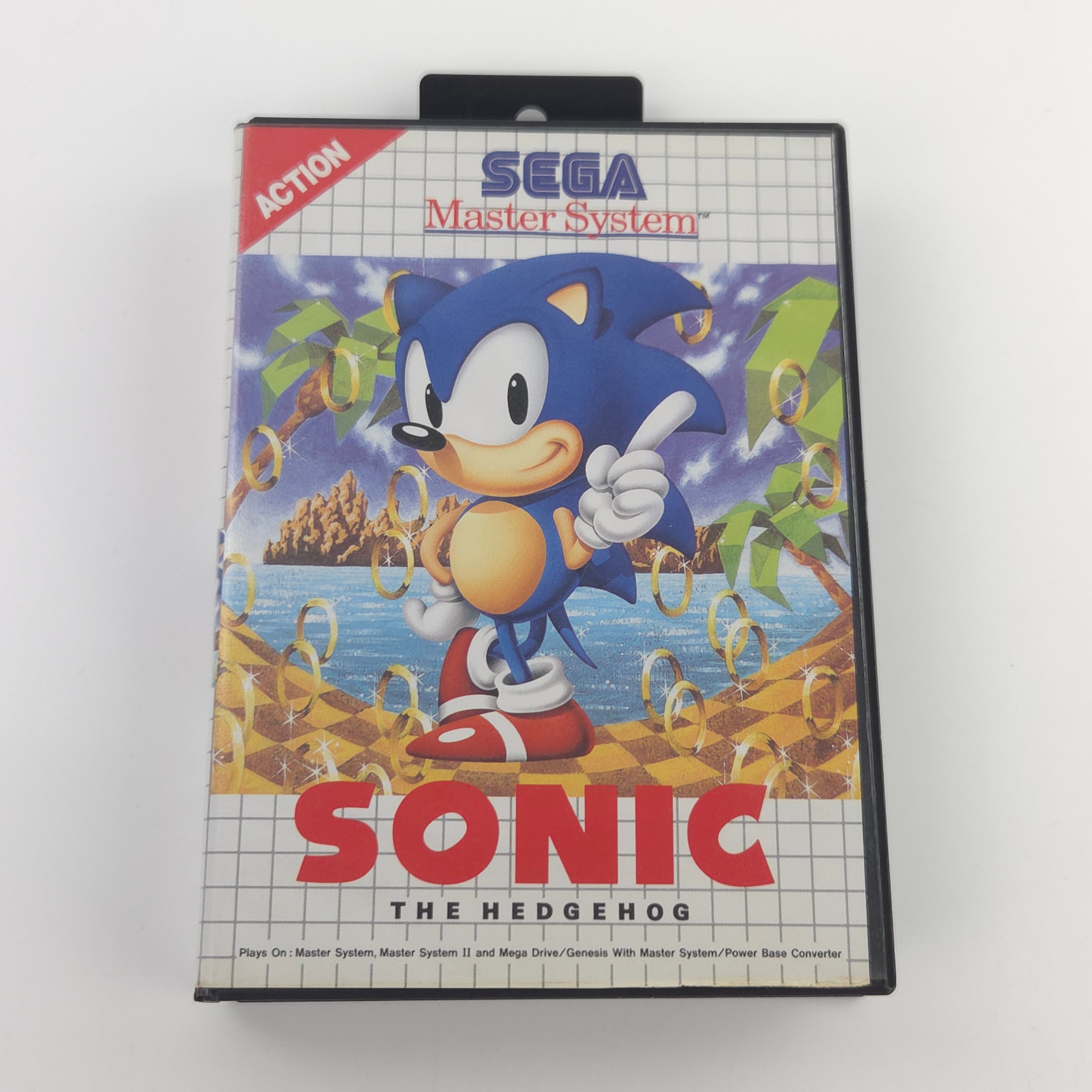 Sega Master System Spiel Sonic The Hedgehog OVP PAL EUR