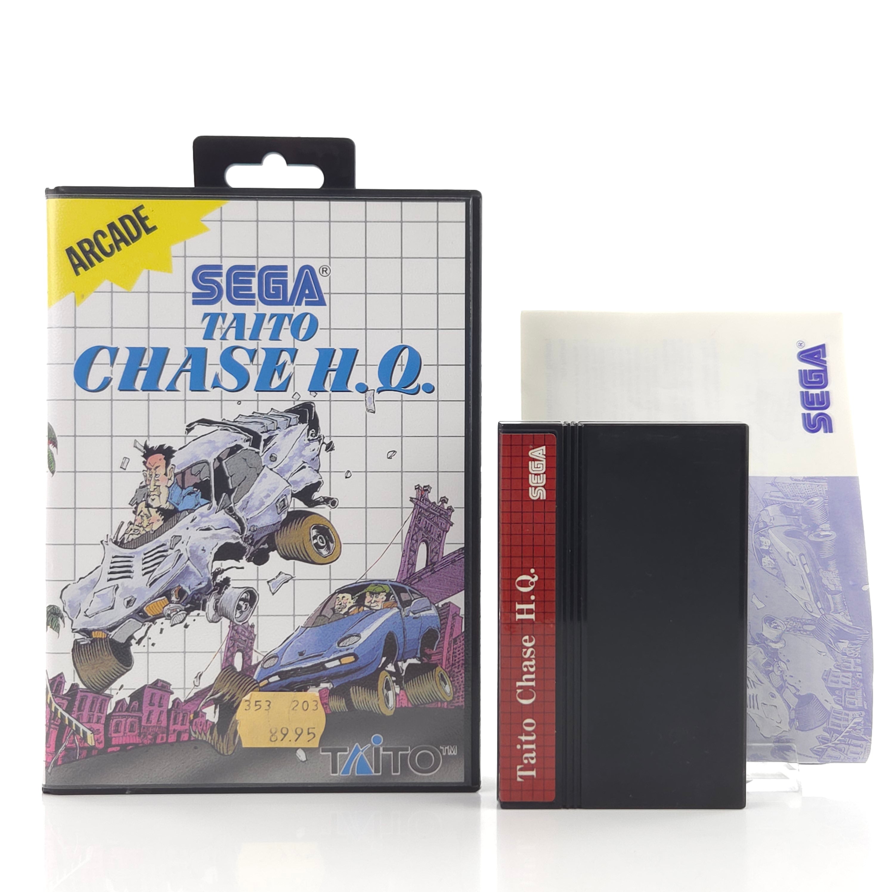 Master System Spiel Taito Chase H.Q. MS Modul OVP PAL