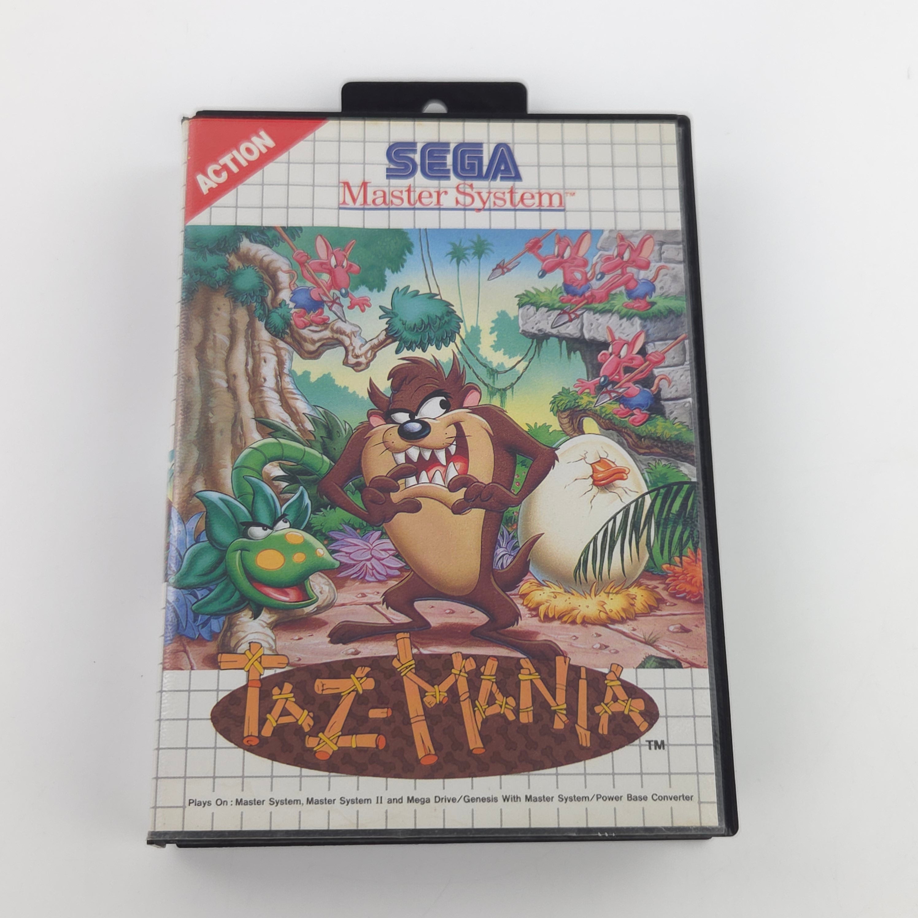 Sega Master System Spiel Taz-Mania Modul Anleitung OVP