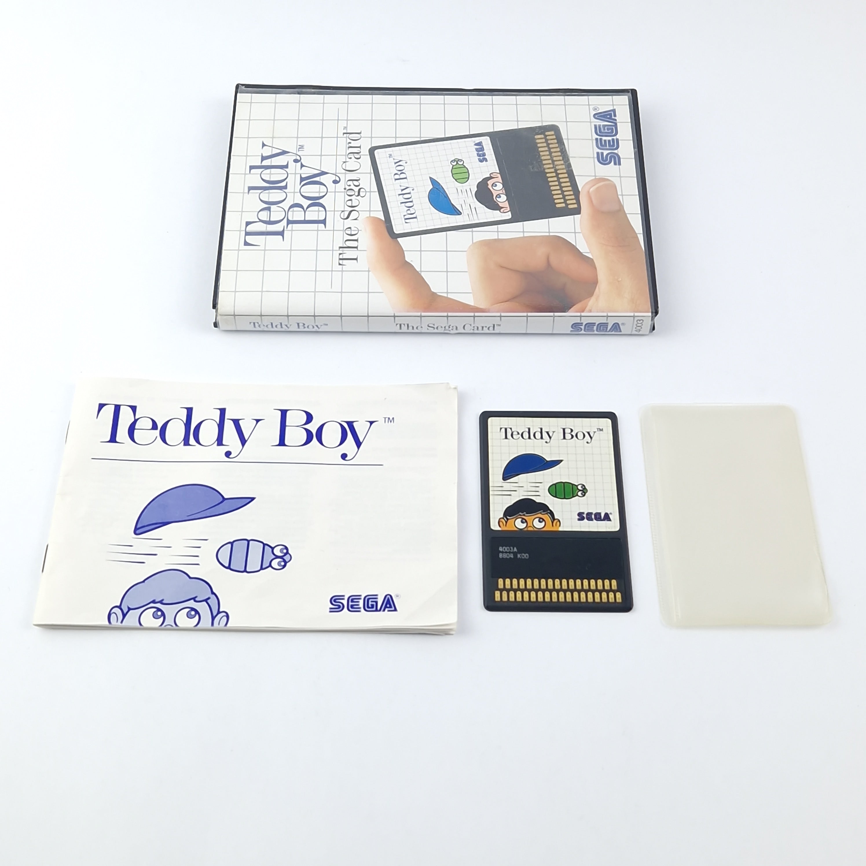 Sega Master System Spiel: Teddy Boy The Sega Card - OVP Anleitung Cartridge