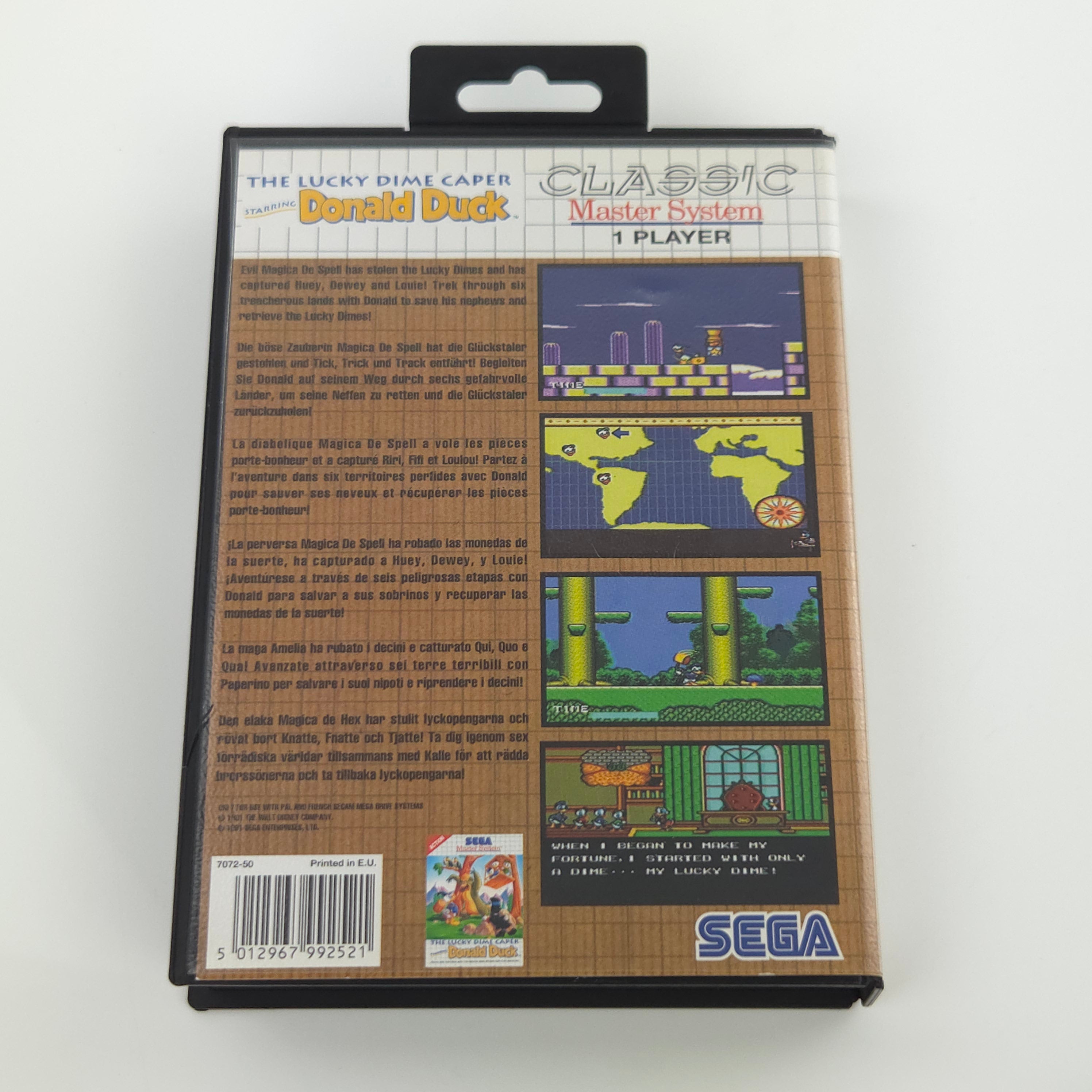 Sega Master System Spiel – The Lucky Dime Caper (OVP PAL)