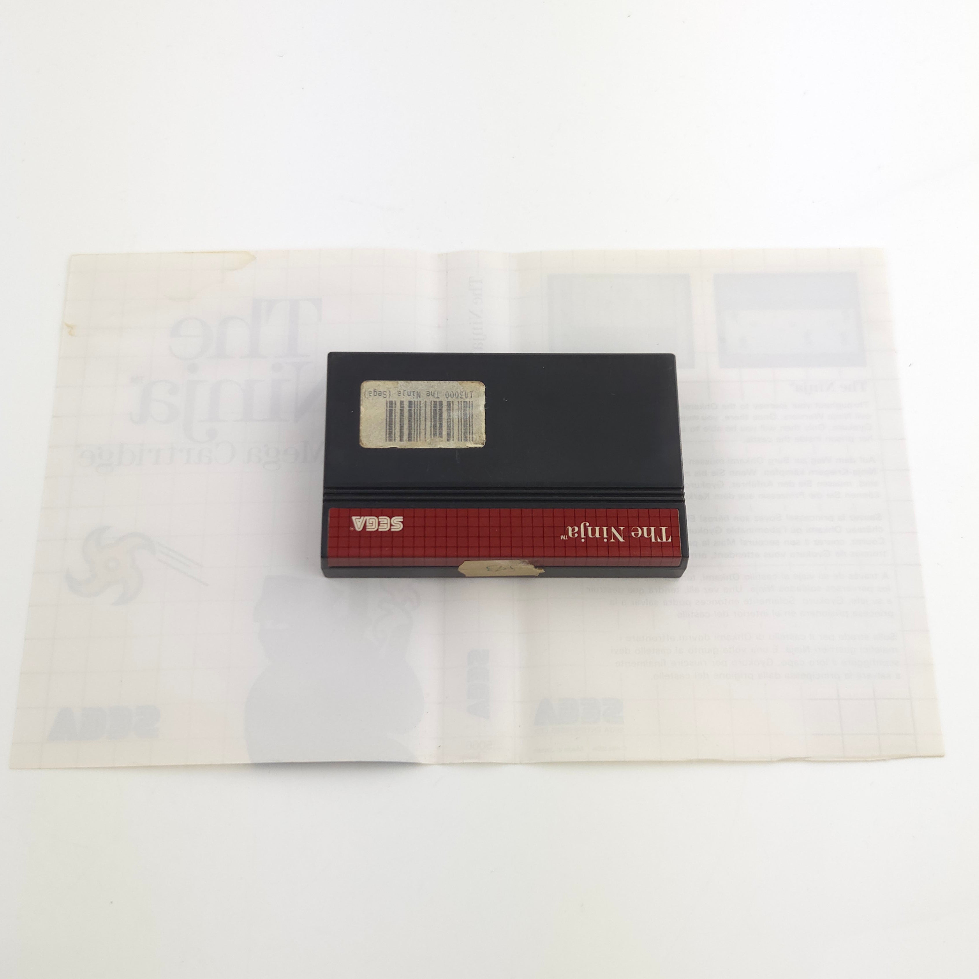 Sega Master System Spiel – The Ninja Modul OVP PAL