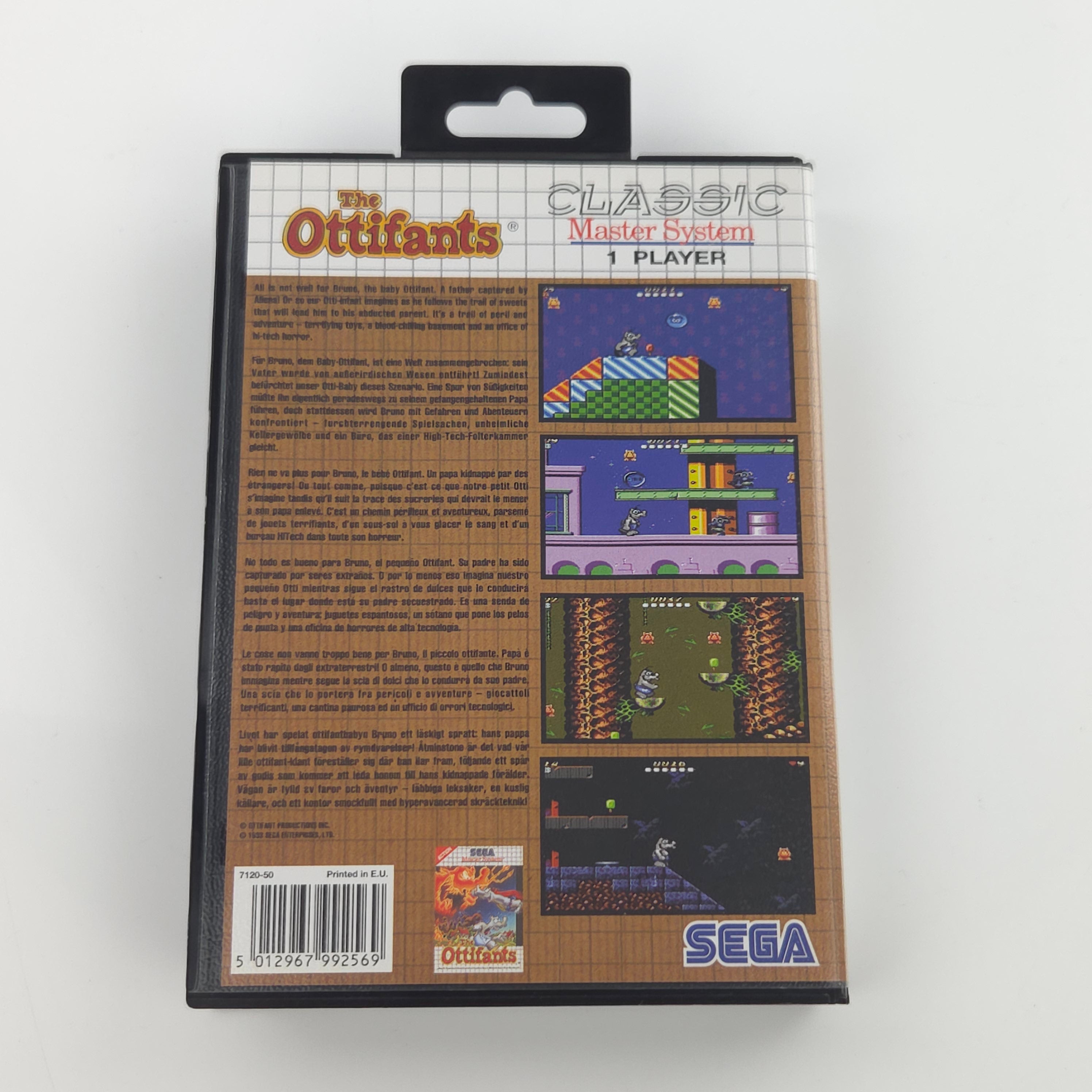 Sega Master System Spiel – The Ottifants (OVP PAL)
