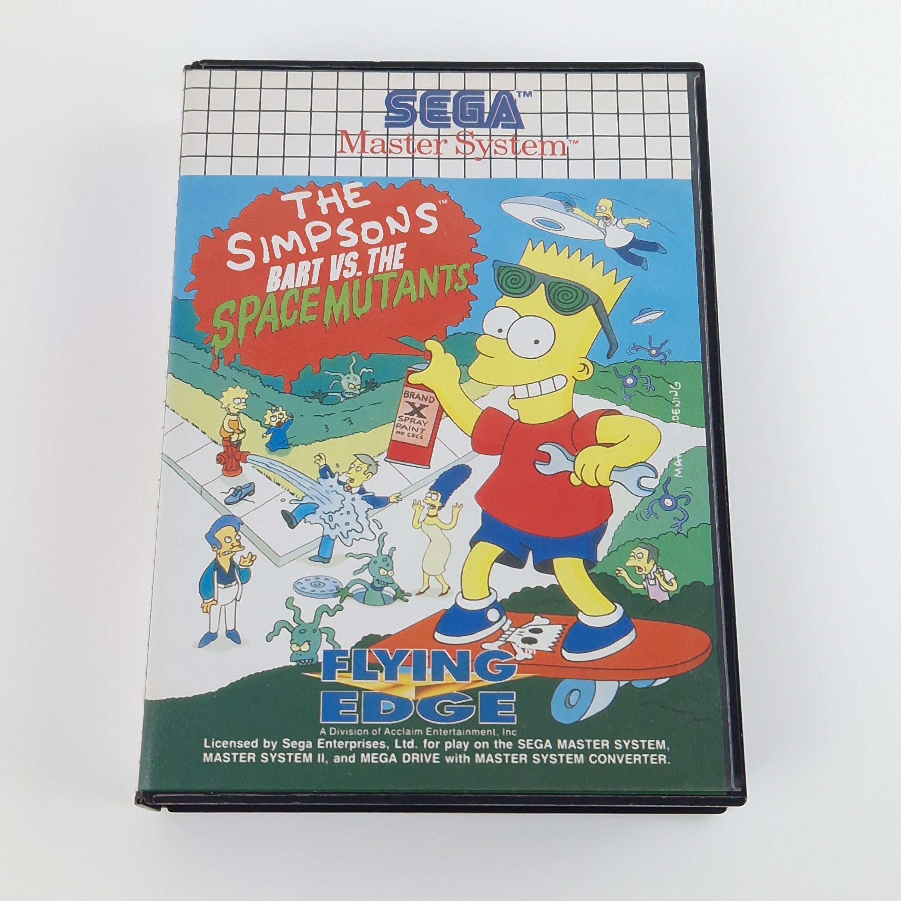 Sega Master System Spiel – The Simpsons Bart vs Mutants OVP