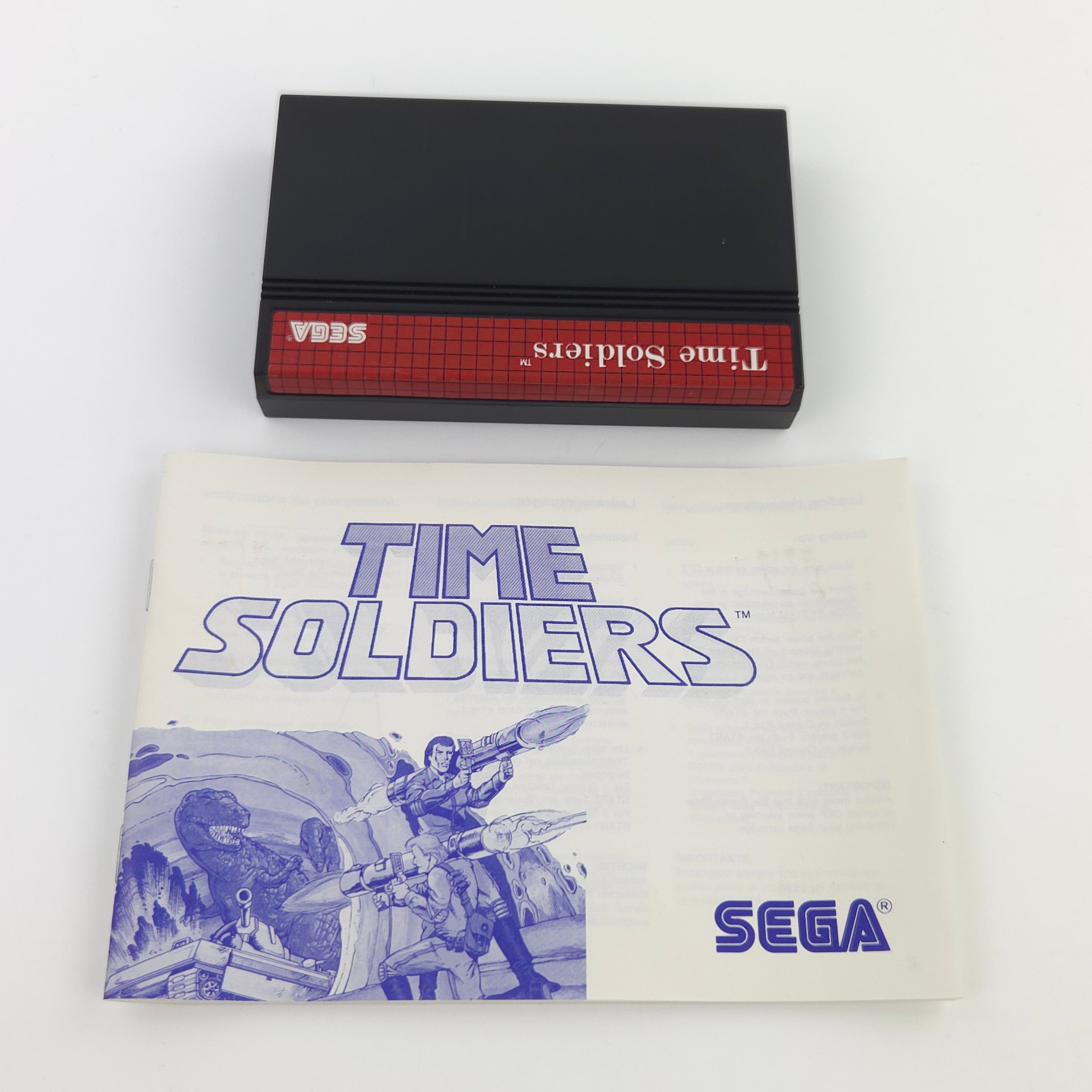 Sega Master System Spiel Time Soldier MS Modul OVP PAL
