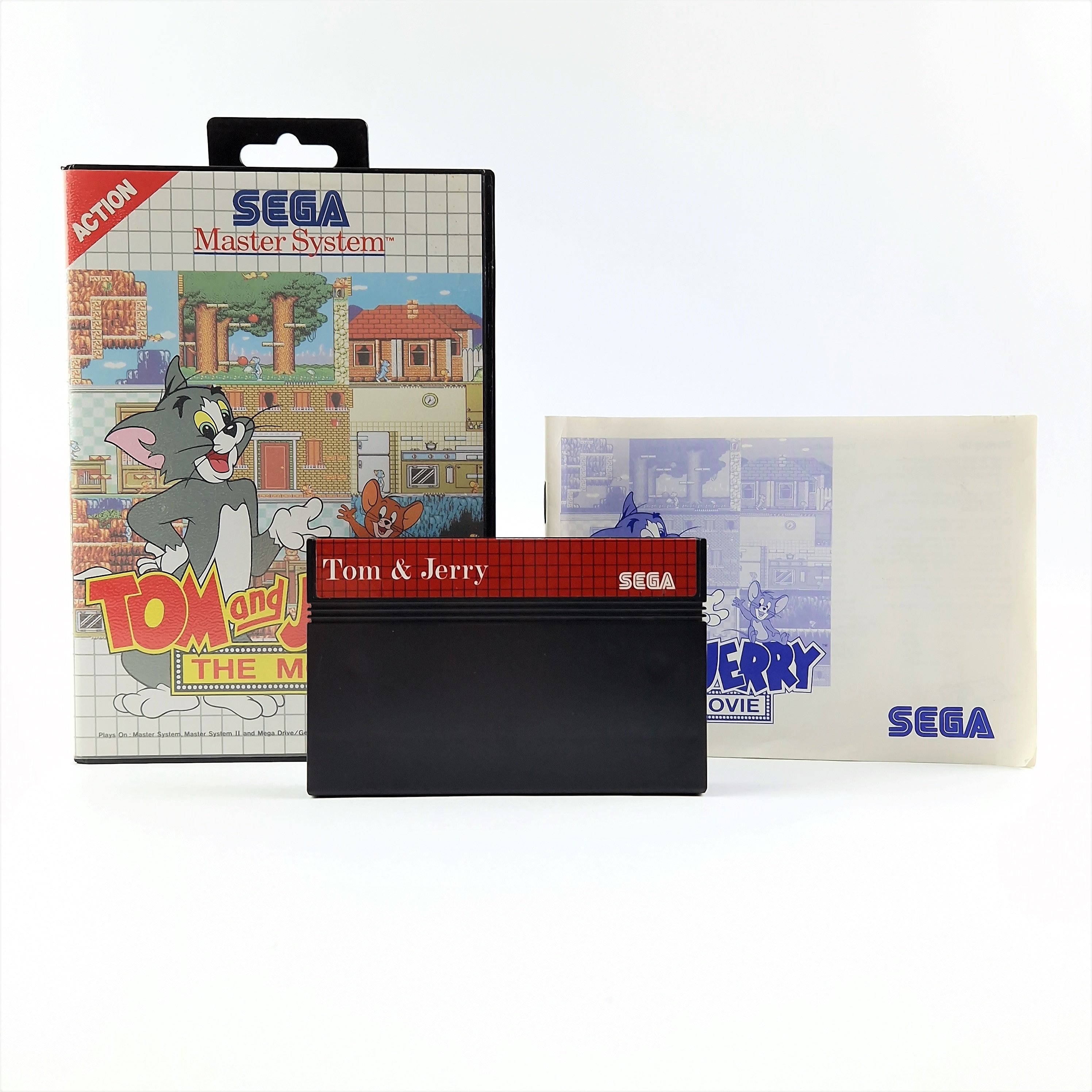 Sega Master System Spiel – Tom & Jerry OVP PAL sehr gut