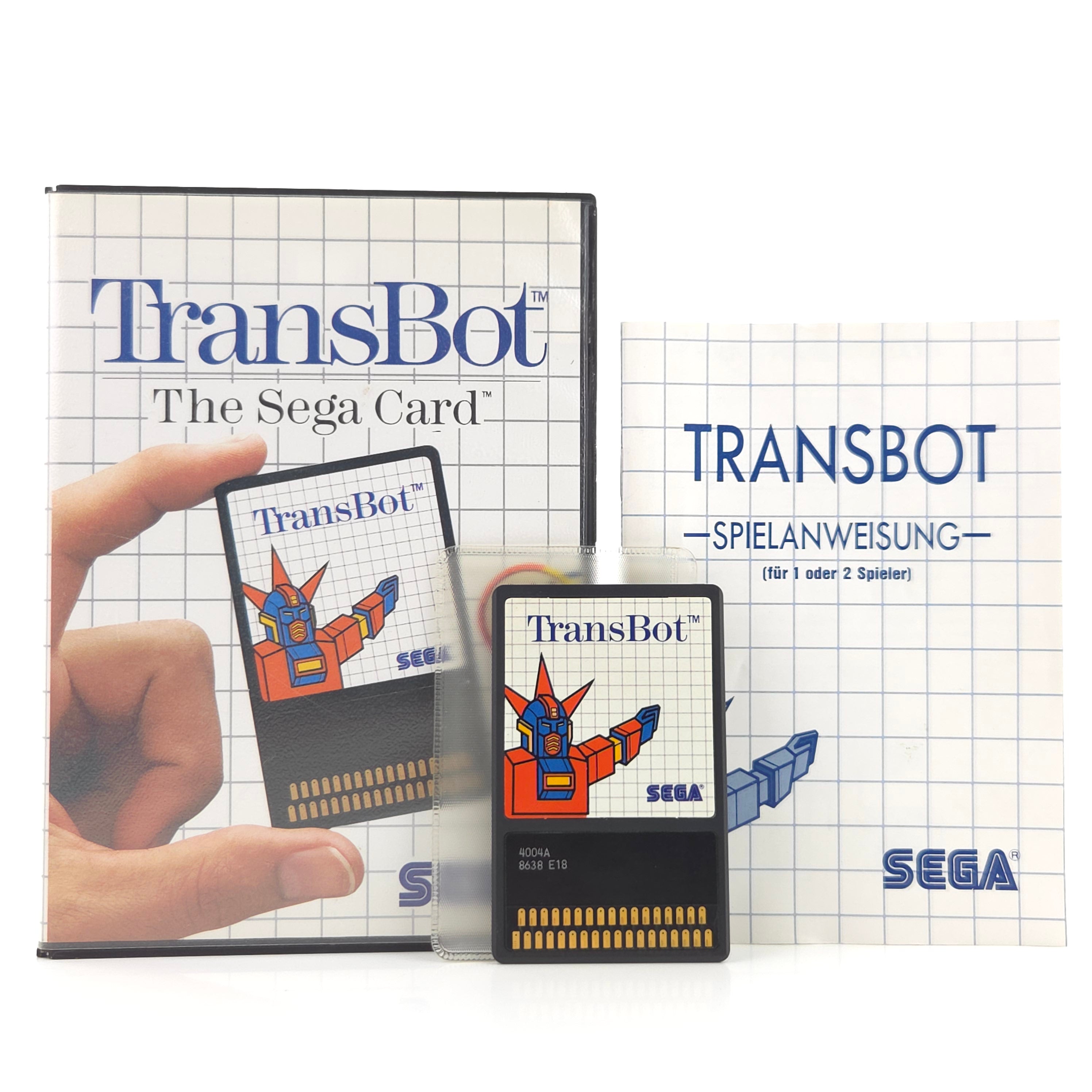 Sega Master System Spiel Transbot Card MS OVP PAL 1986