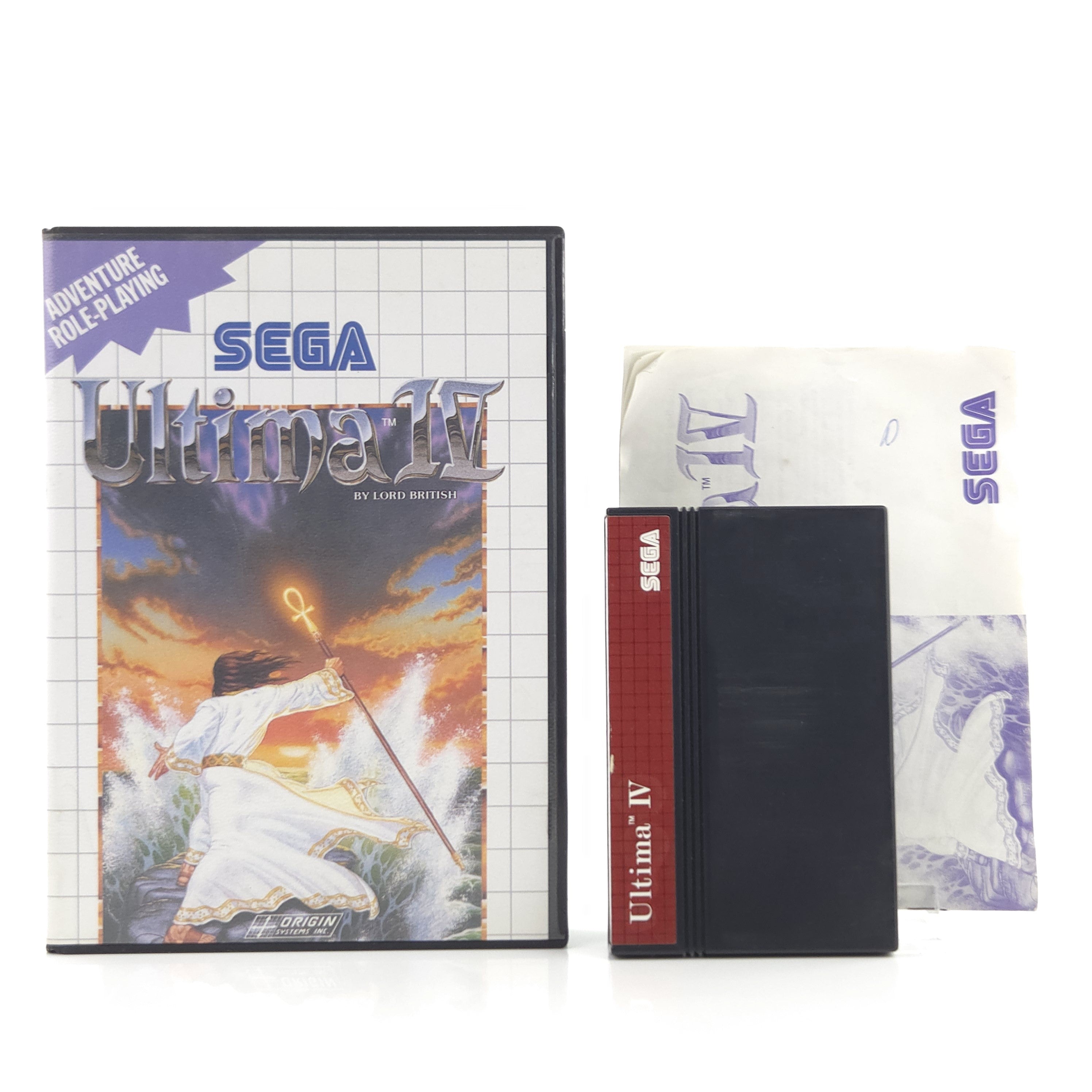 Sega Master System Spiel Ultima IV MS OVP CIB PAL EUR