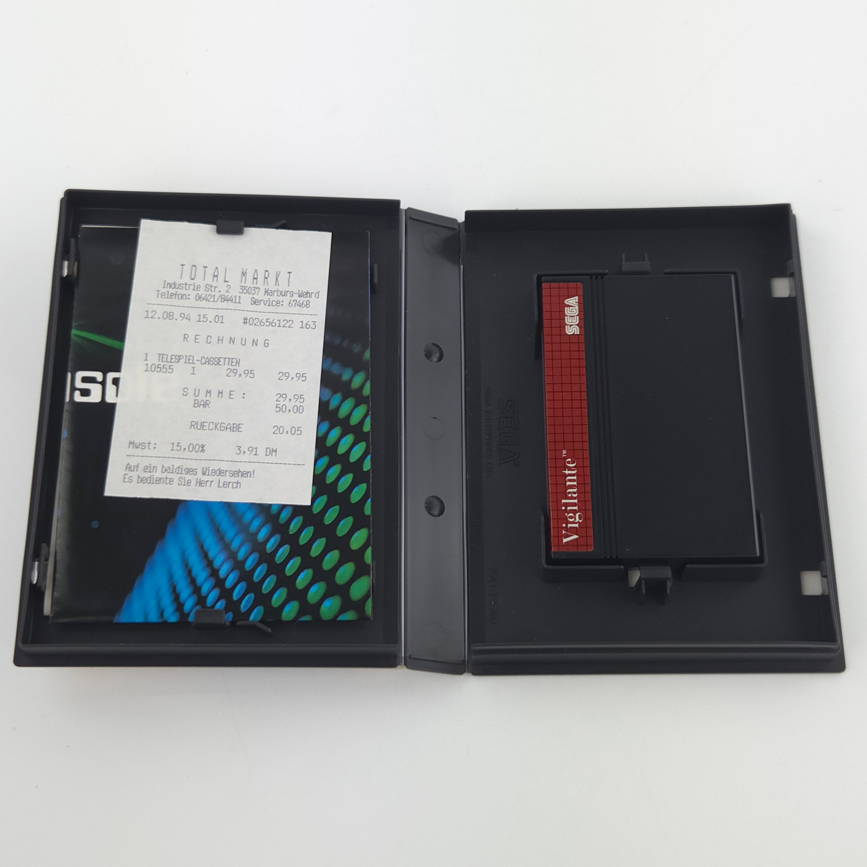 Sega Master System Spiel Vigilante MS OVP CIB PAL Arcade