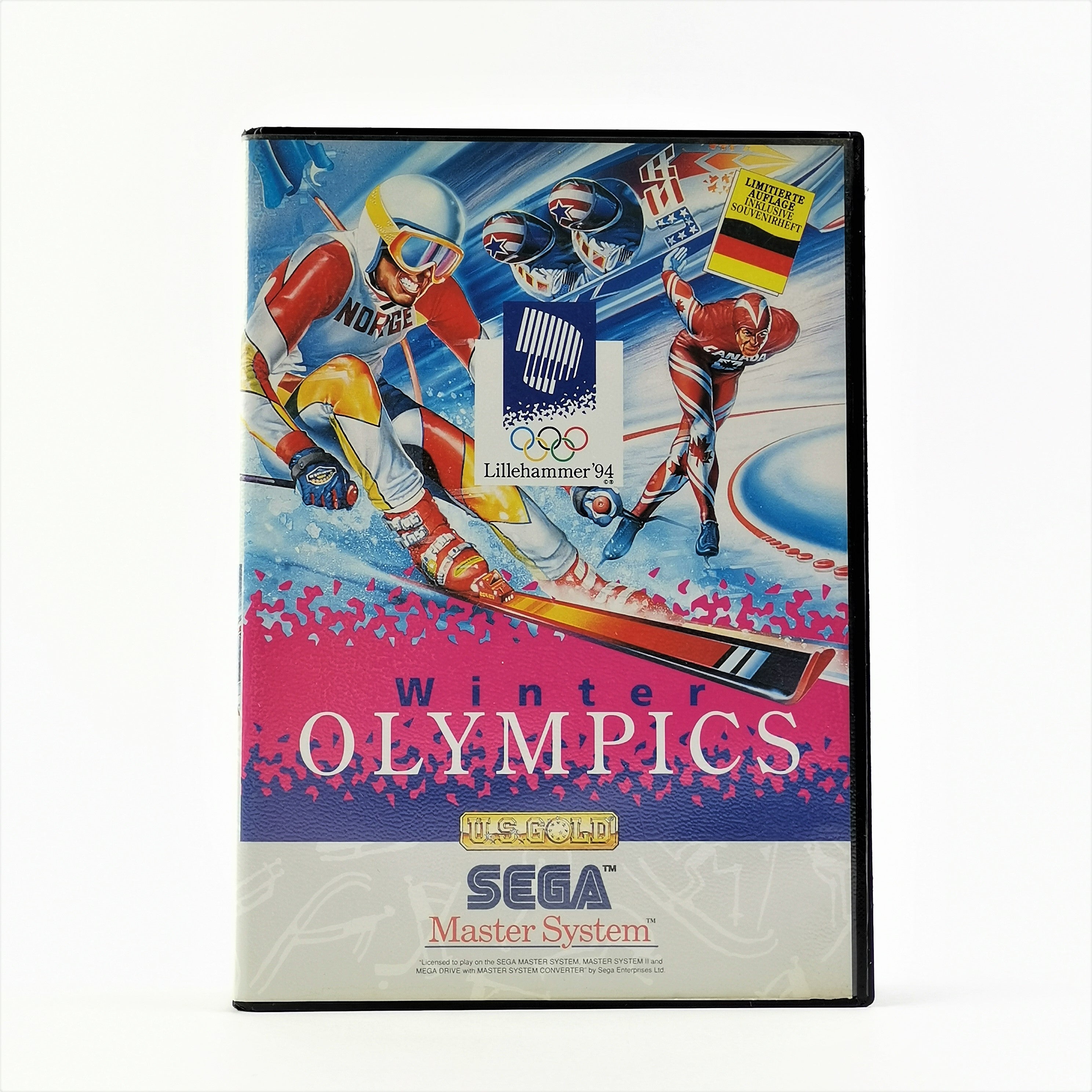 Sega Master System Spiel – Winter Olympics OVP Anleitung