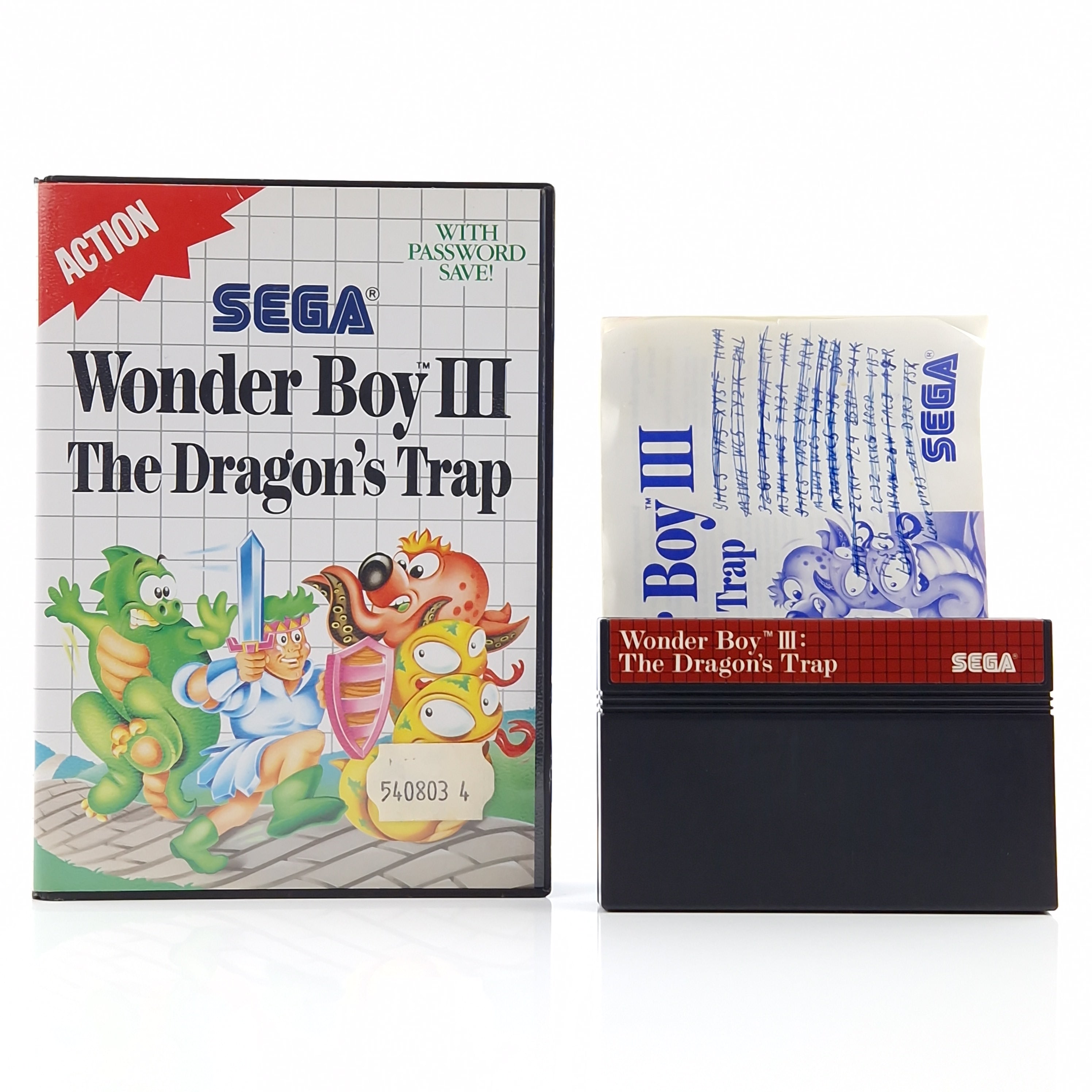 Sega Master System Spiel – Wonder Boy III The Dragons Trap OVP