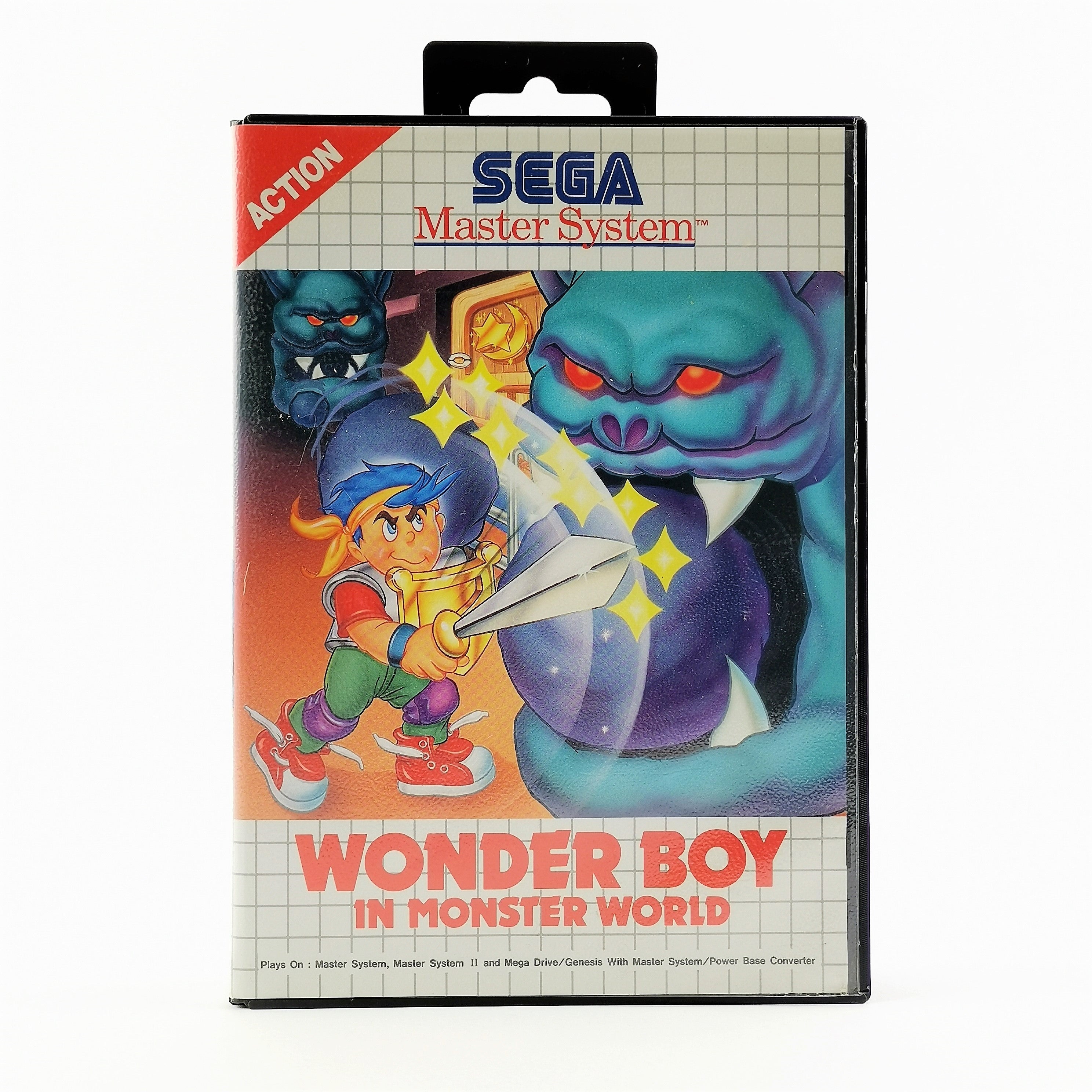 Sega Master System Spiel – Wonder Boy in Monster World OVP PAL