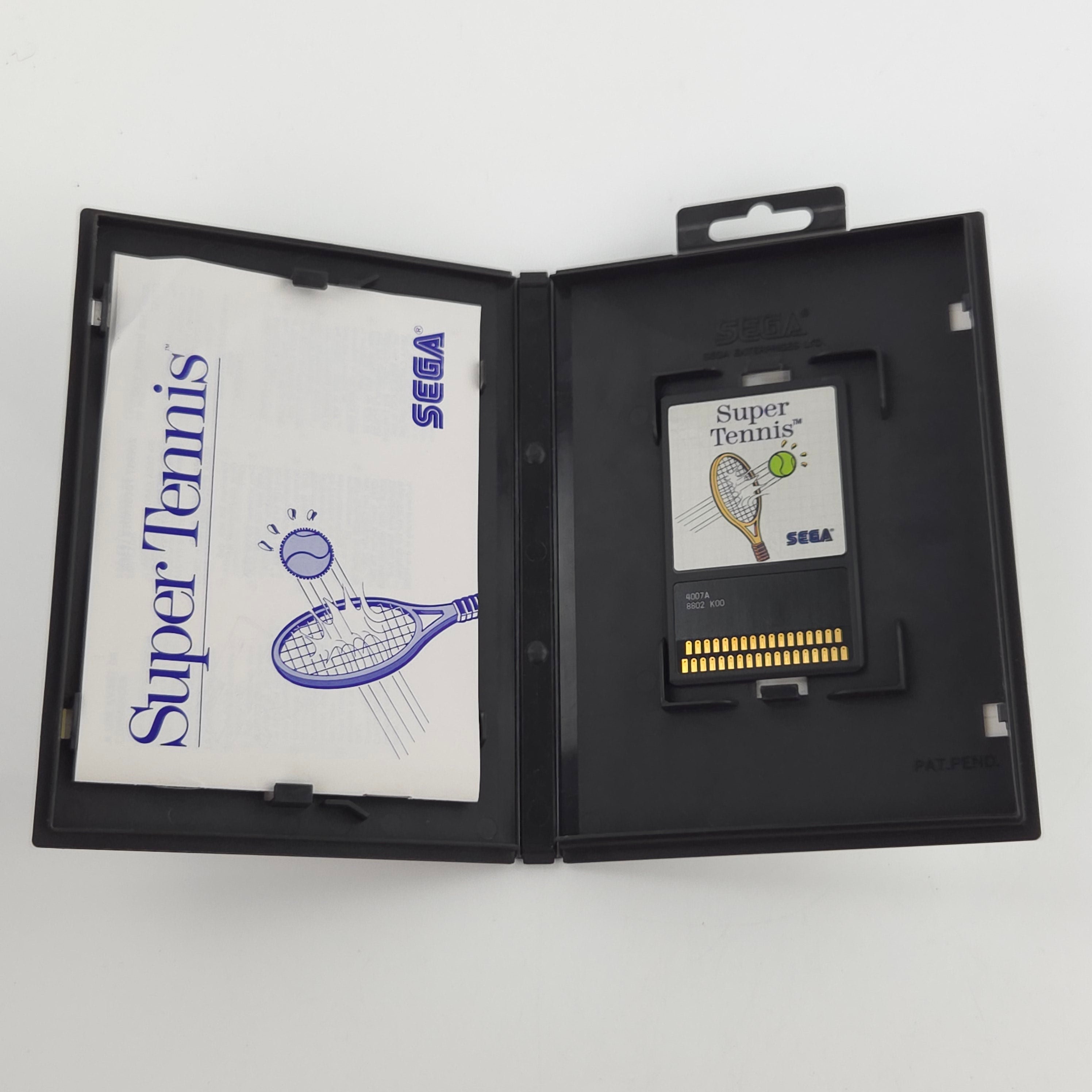 Sega Master System Spiel Super Tennis Card MS OVP PAL EUR