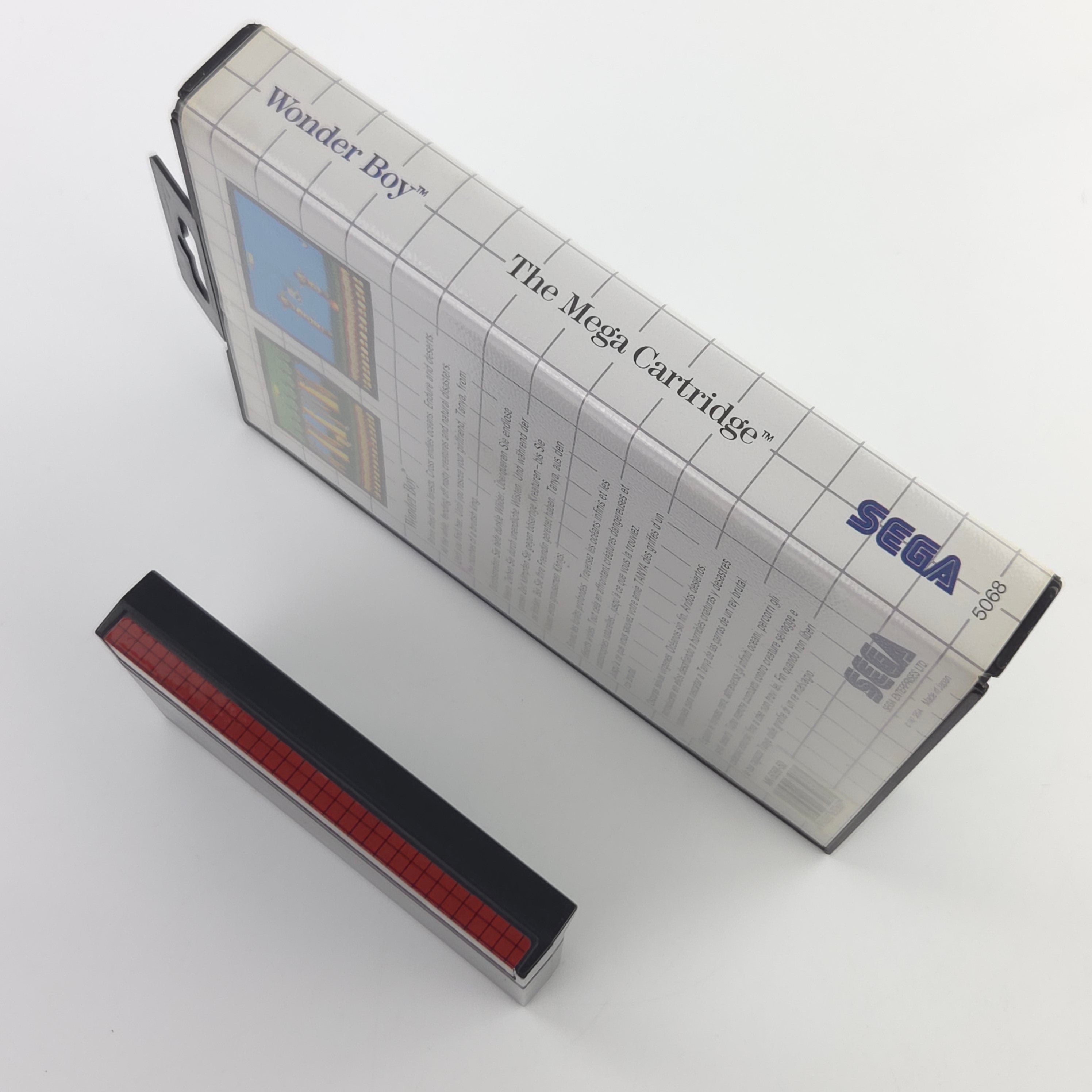 Sega Master System Spiel Wonder Boy Modul Anleitung OVP