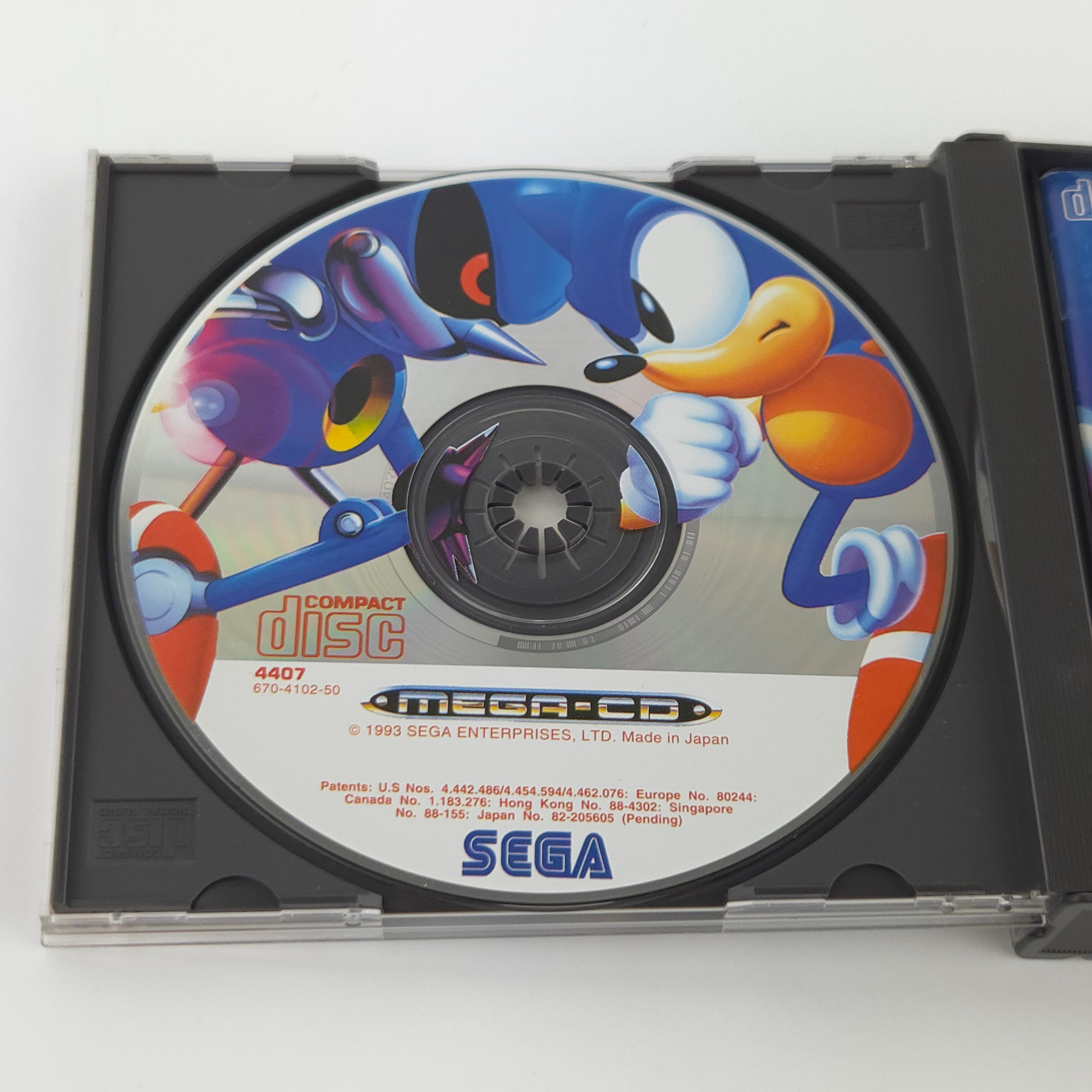 Sega Mega CD Spiel Sonic CD OVP PAL