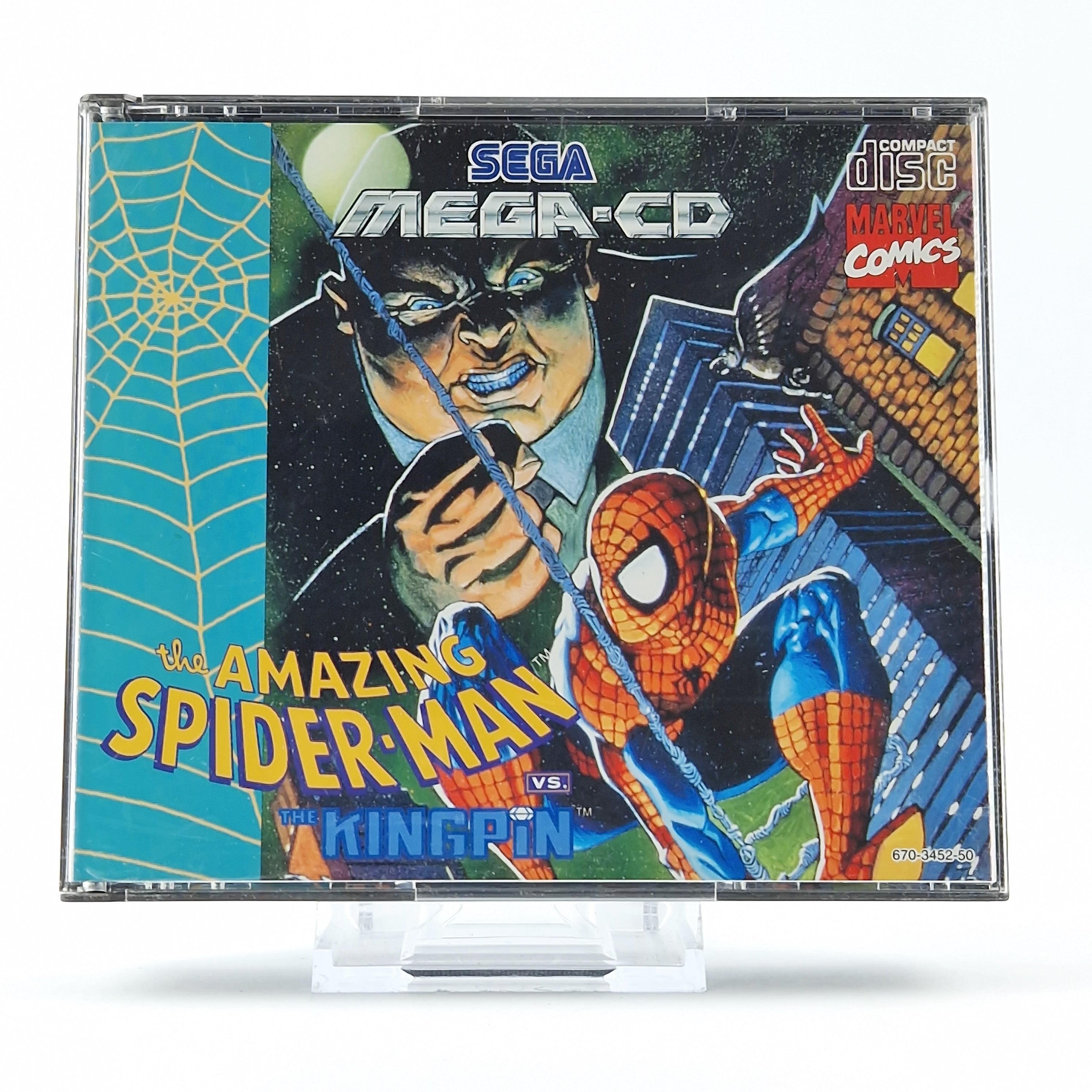 Sega Mega CD Spiel – The Amazing Spider-Man vs Kingpin OVP