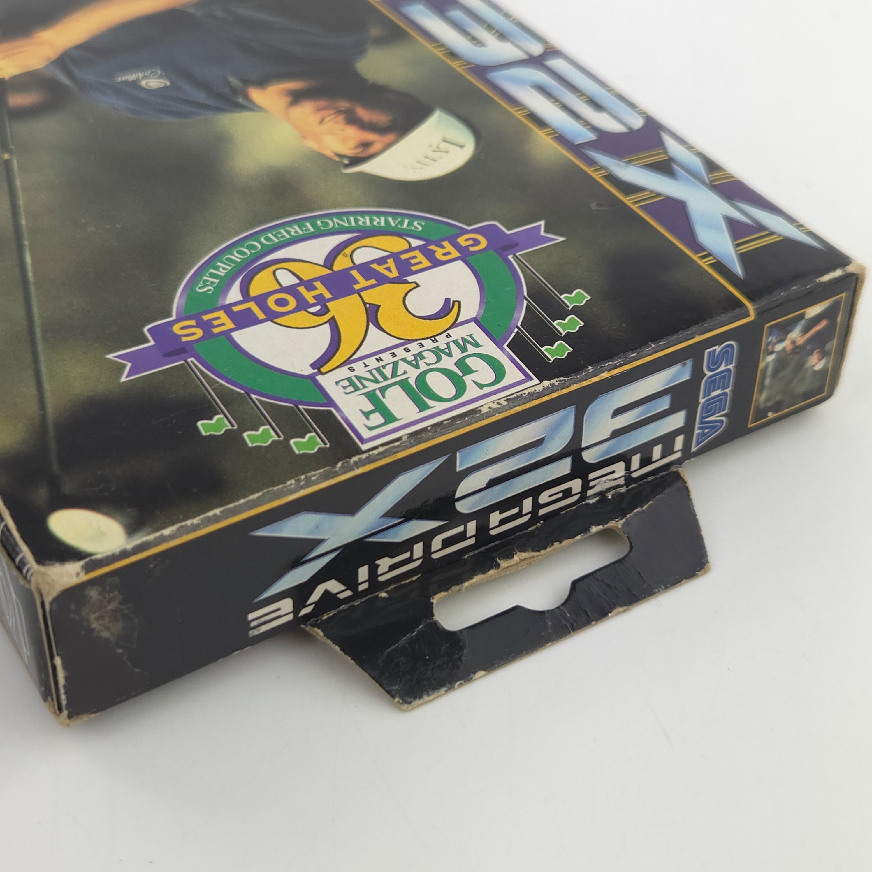 Sega Mega Drive 32X Spiel 36 Great Holes Golf MD OVP PAL
