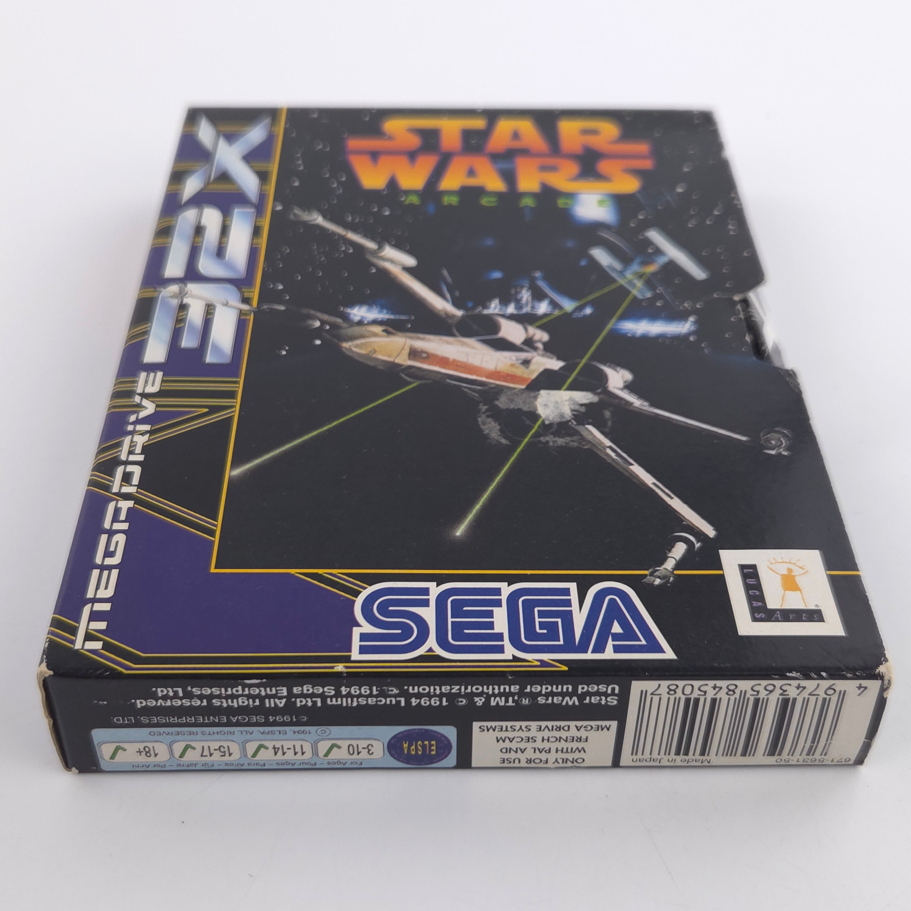 Sega Mega Drive 32X Spiel Star Wars Arcade OVP PAL EUR