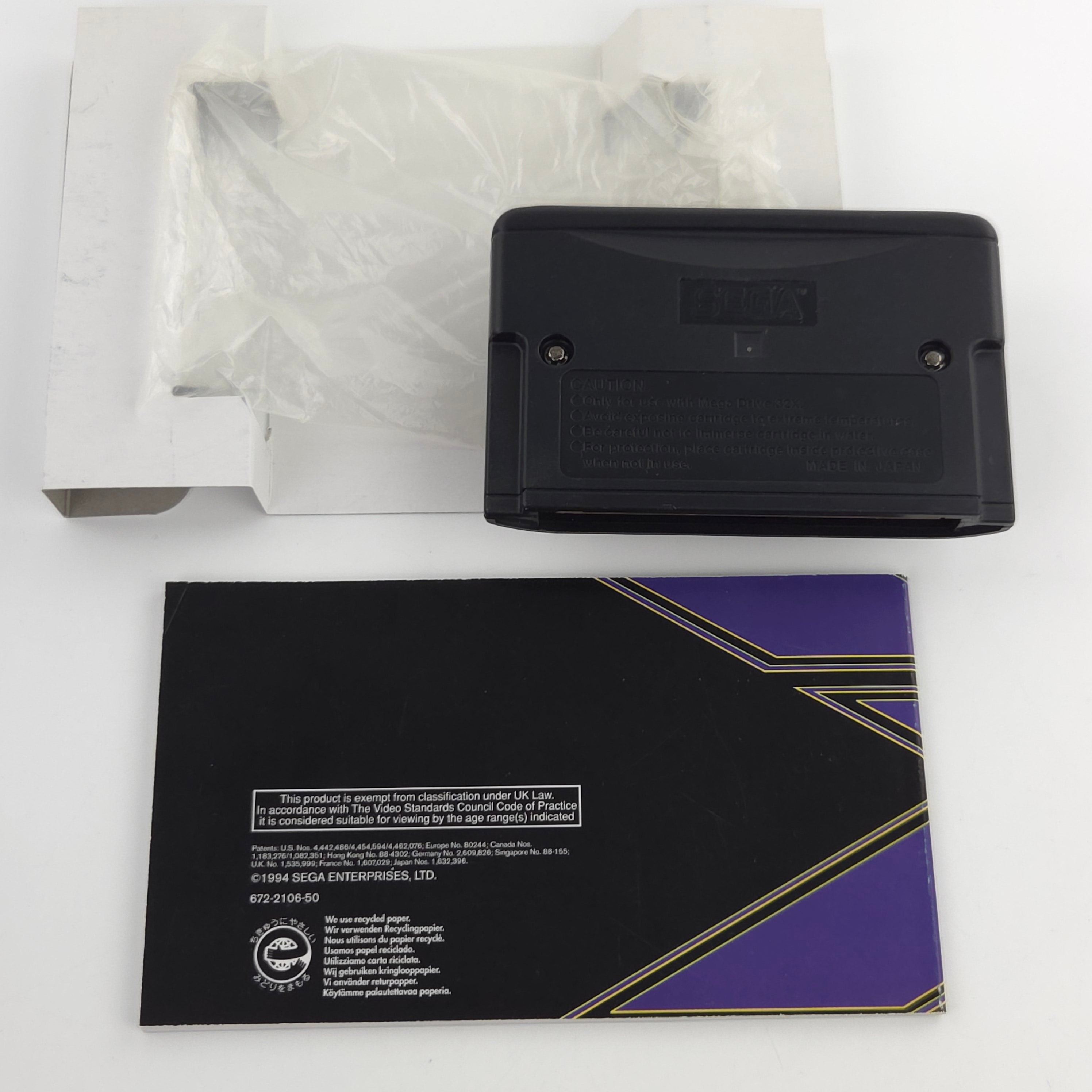 Sega Mega Drive 32X Spiel V.R. Virtua Racing Deluxe OVP PAL
