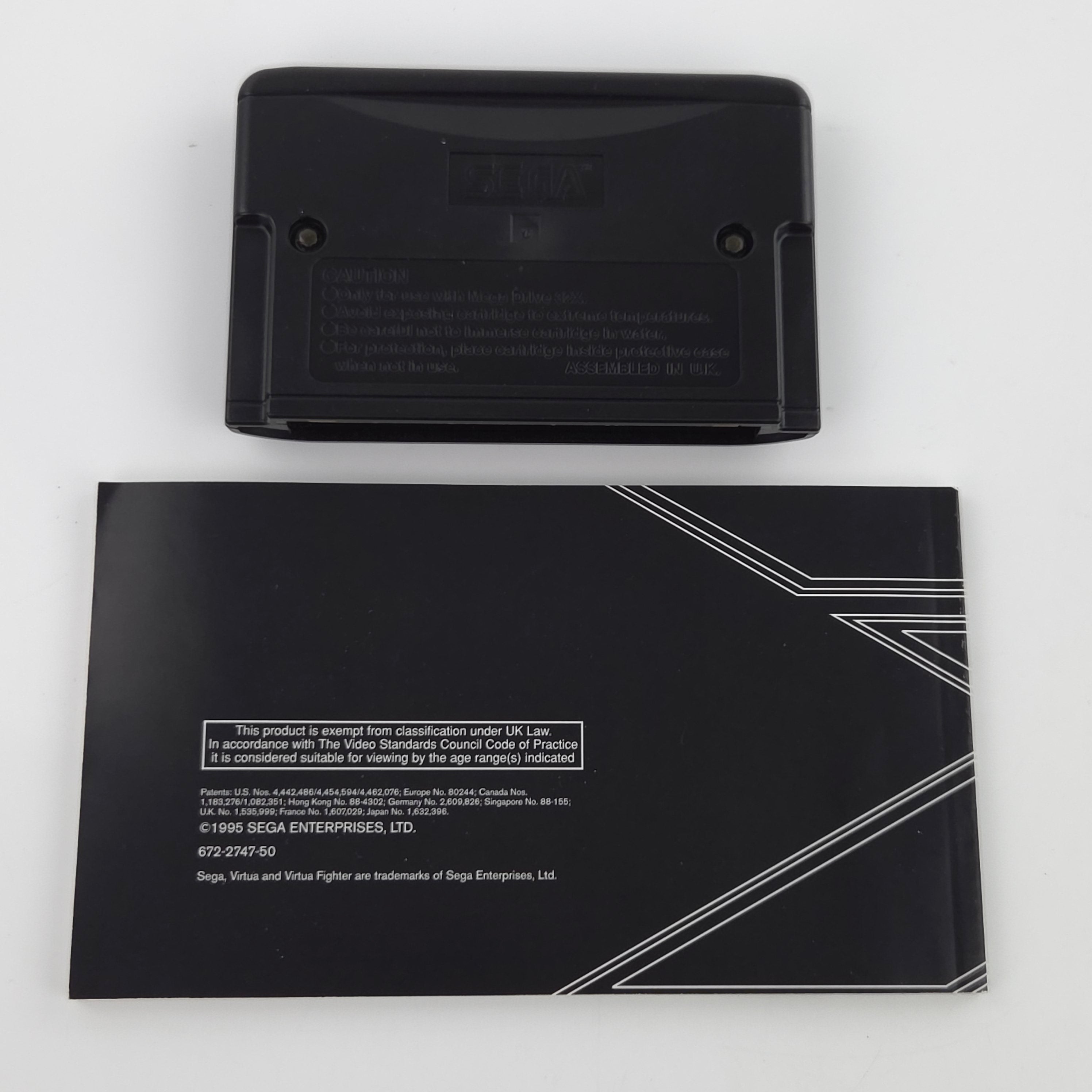 Sega Mega Drive 32X Spiel Virtua Fighter MD Cartridge OVP