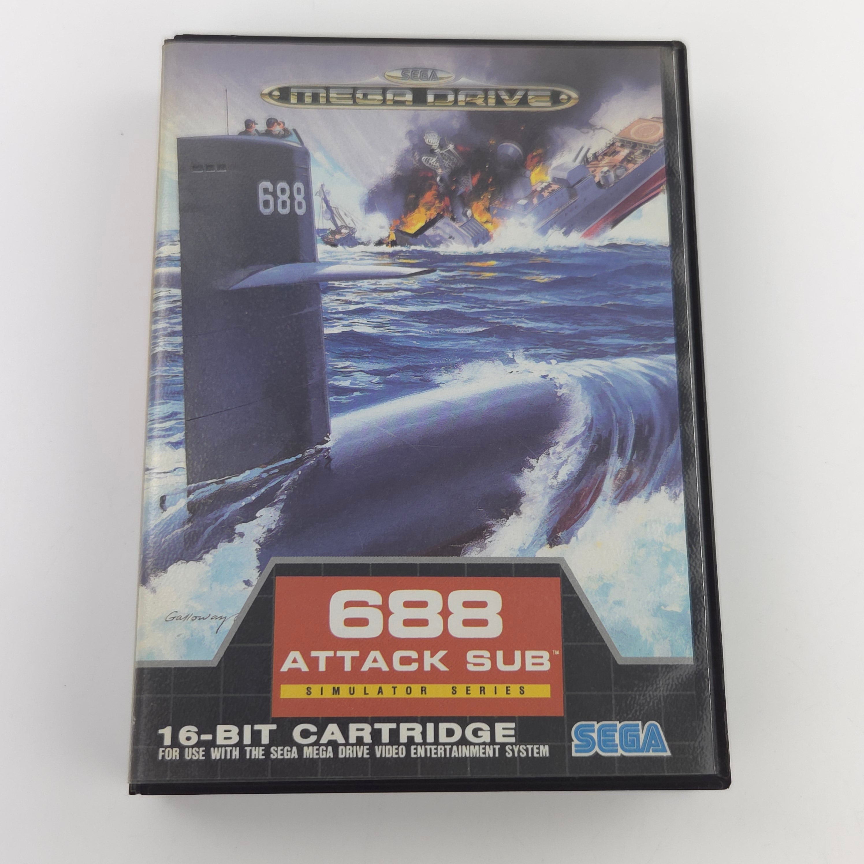 Mega Drive Spiel 688 Attack Sub Simulator MD OVP PAL