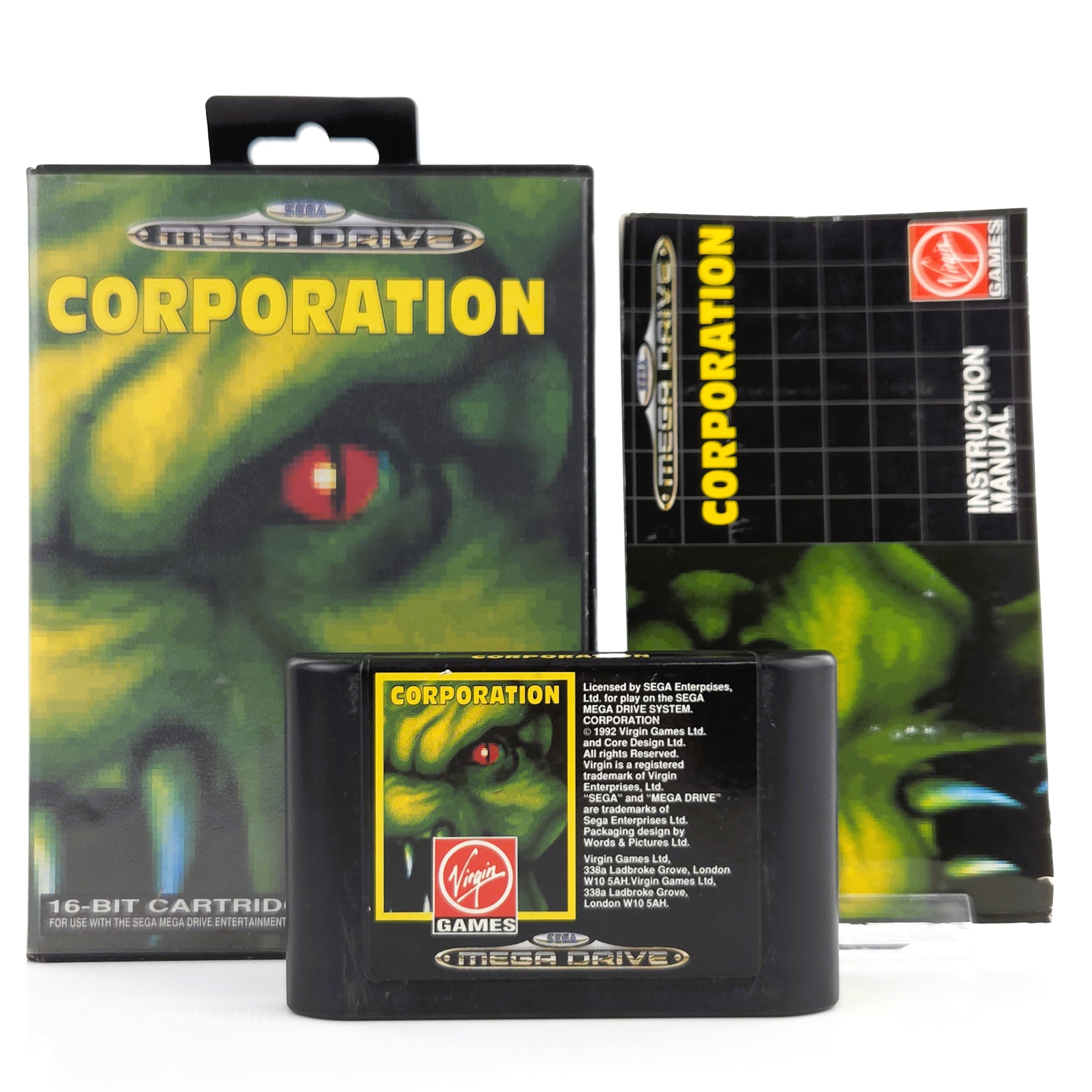 Sega Mega Drive Spiel Corporation MD OVP Virgin Games PAL