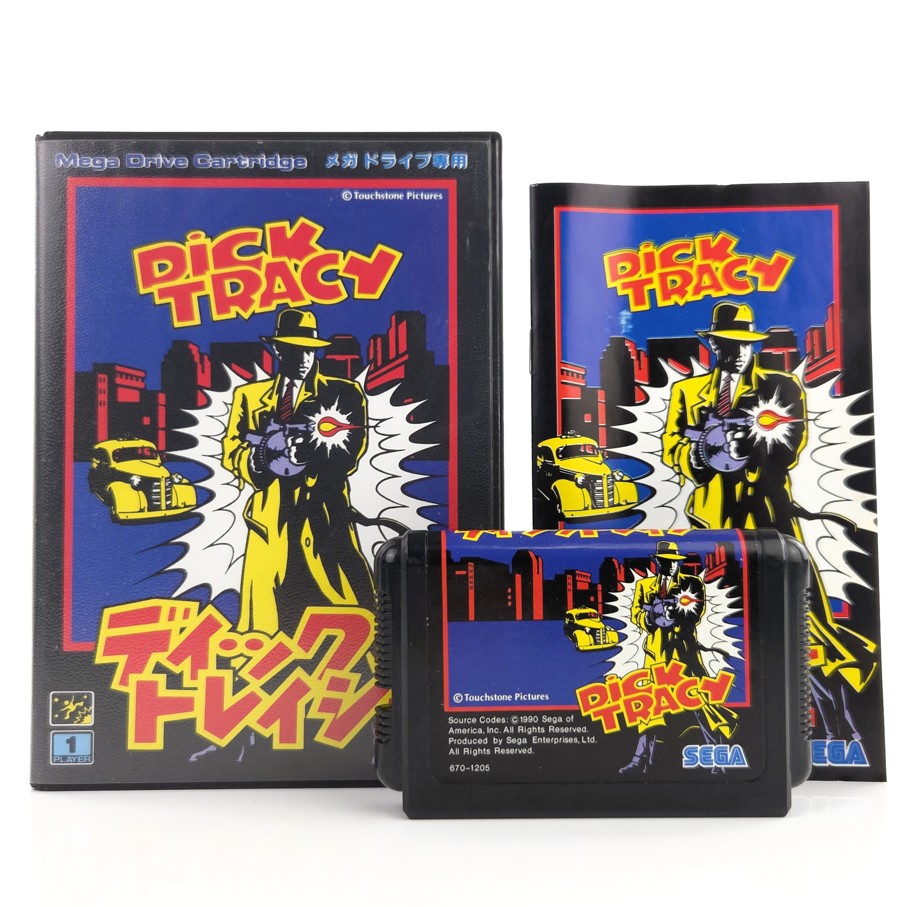 Mega Drive Spiel Dick Tracy MD 16-BIT OVP NTSC-J Japan