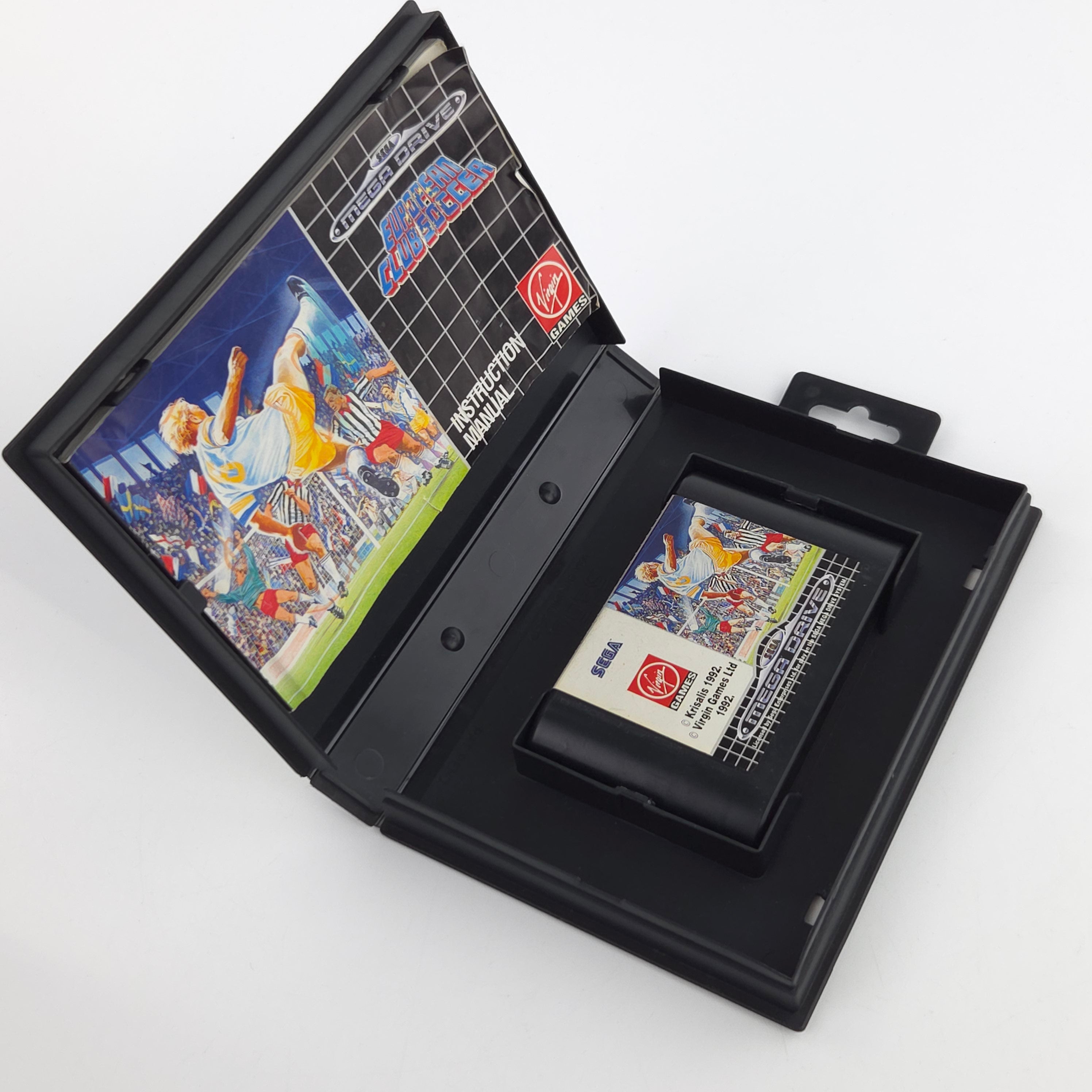 Sega Mega Drive: European Club Soccer - Modul Anleitung OVP (PAL EUR) Fußball