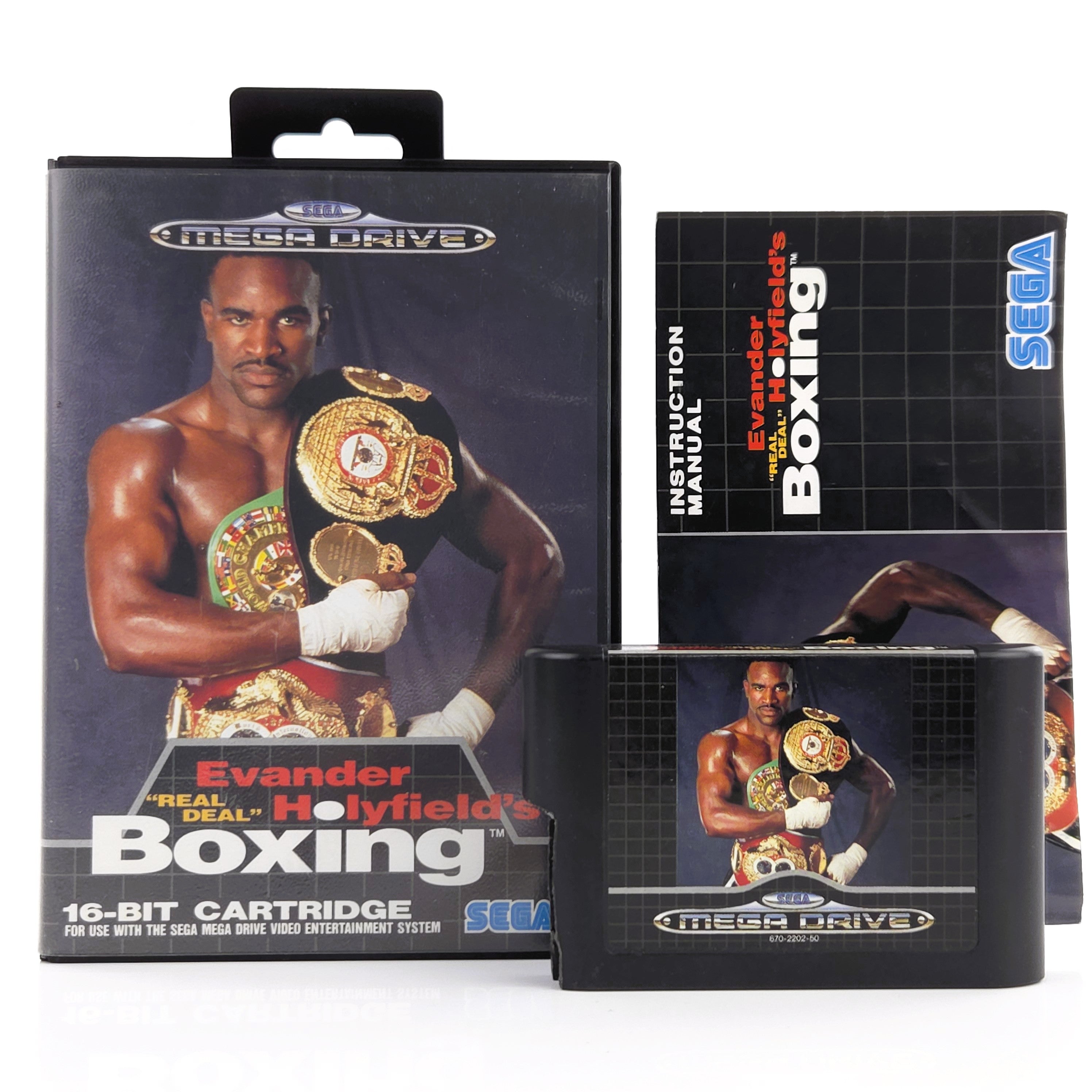 Sega Mega Drive Spiel Evander Holyfields Boxing MD OVP PAL
