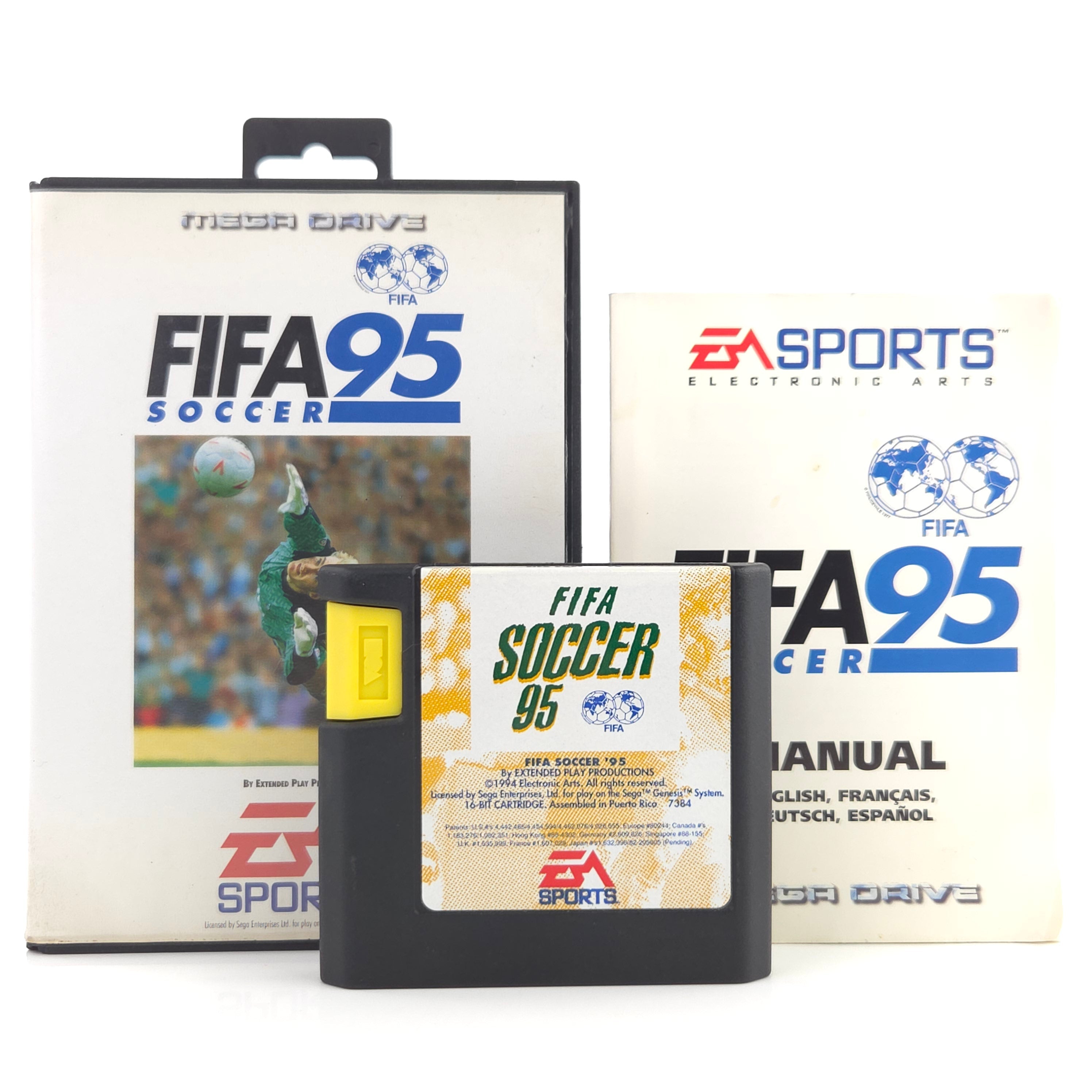 Sega Mega Drive: FIFA Soccer 95 - Modul Anleitung OVP (PAL EUR) Fußball