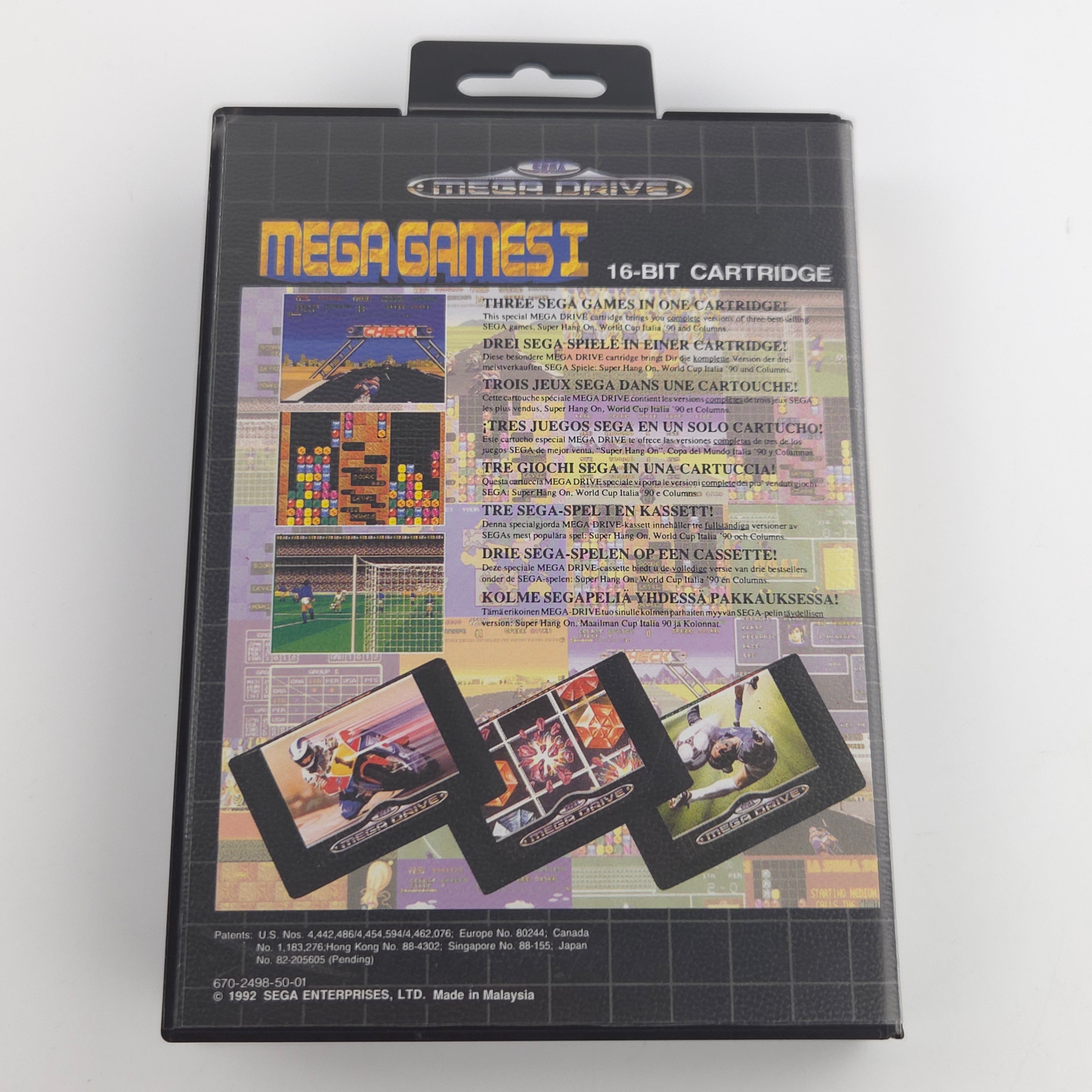 Sega Mega Drive Spiel Mega Games 1 Modul Anleitungen OVP