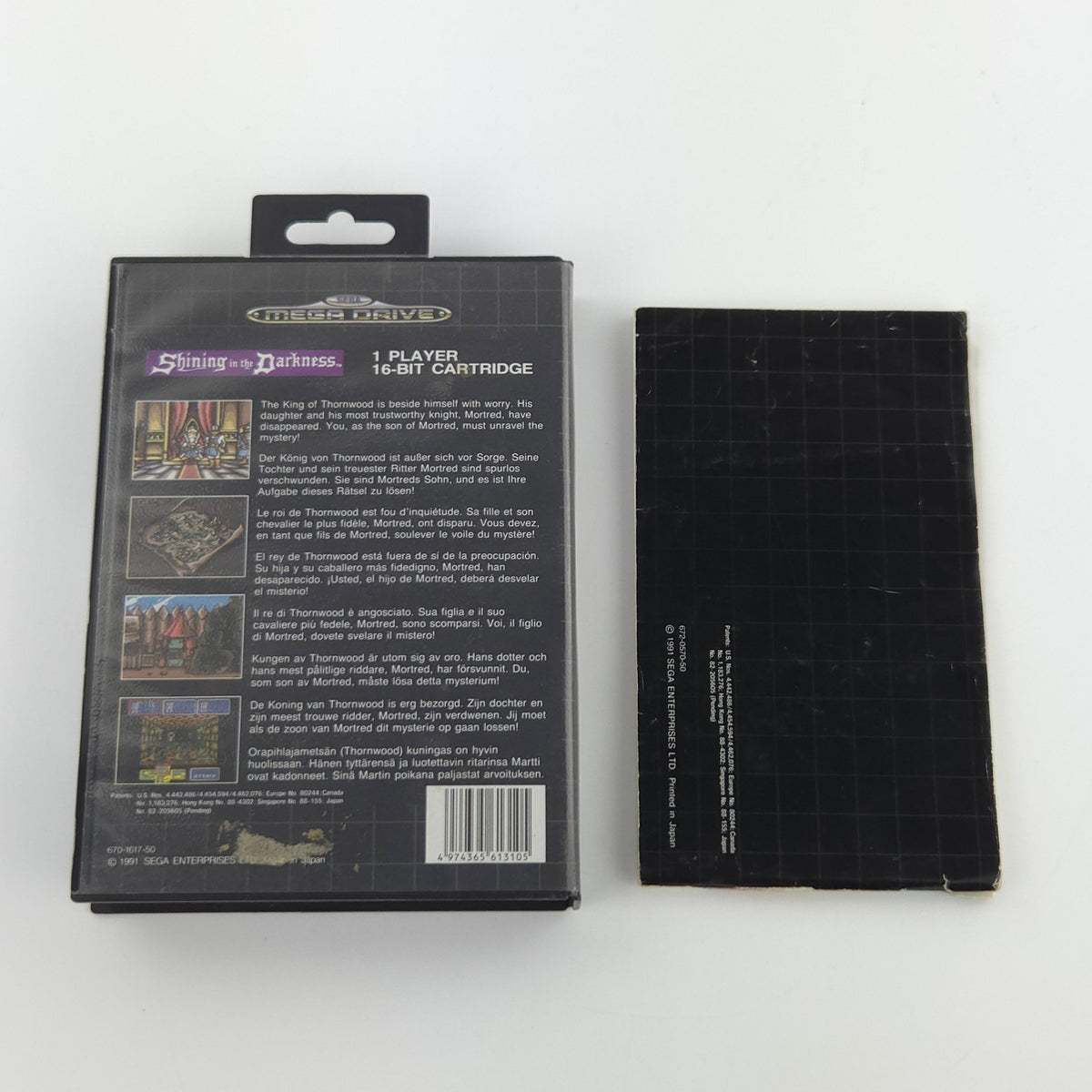Sega Mega Drive Spiel Shining in the Darkness OVP PAL