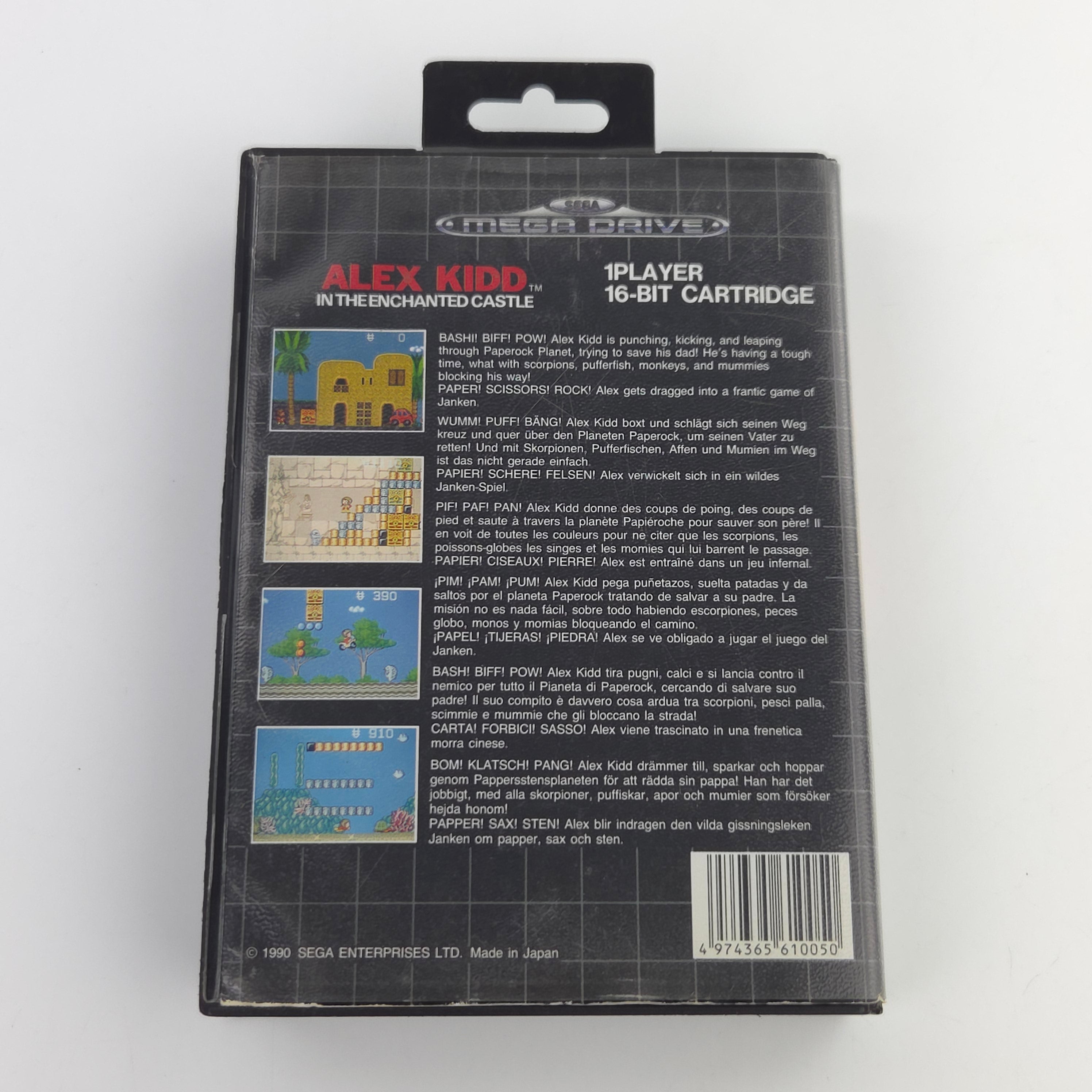 Sega Mega Drive Spiel Alex Kidd Enchanted Castle OVP MD