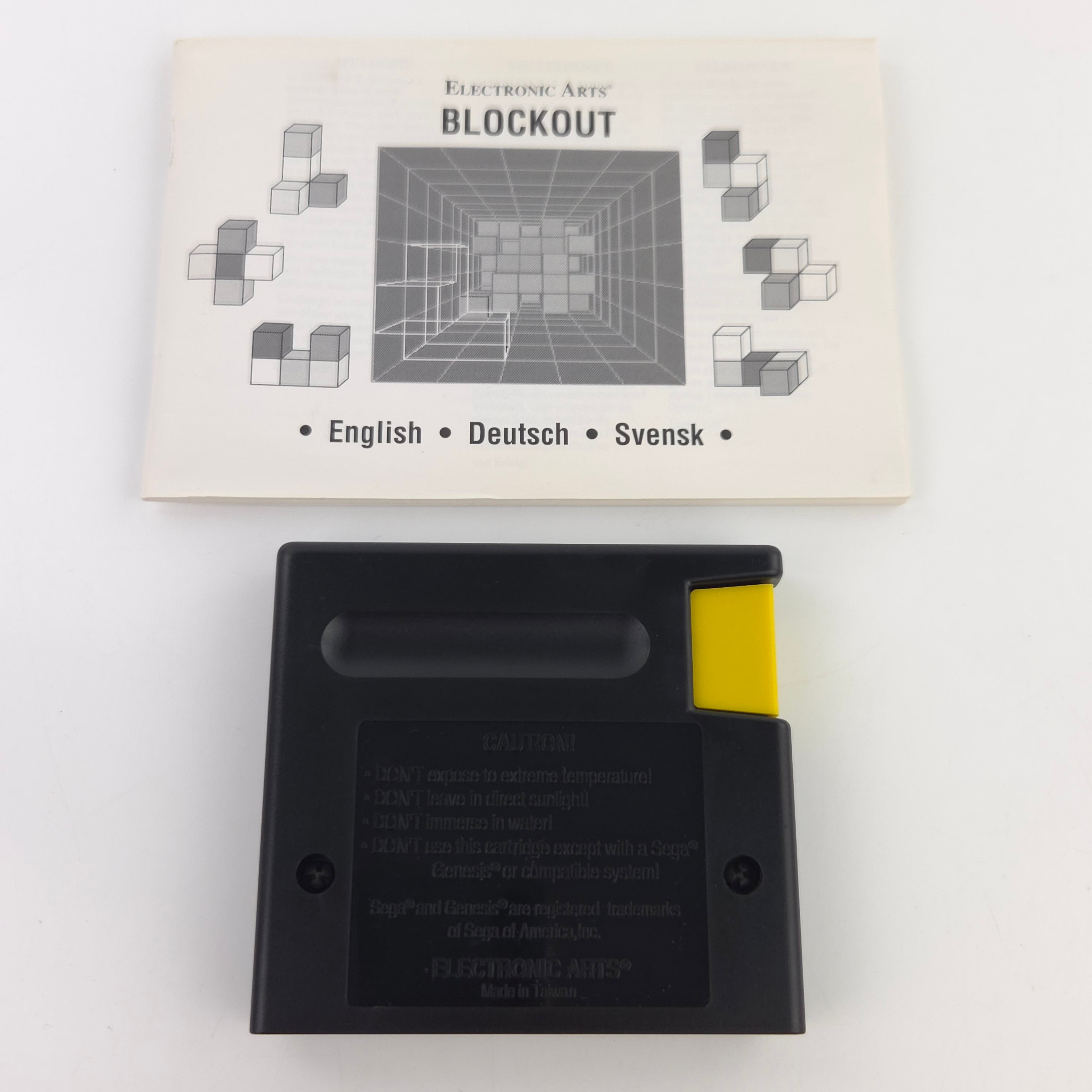 Sega Mega Drive Spiel Blockout MD 16-Bit OVP PAL EUR