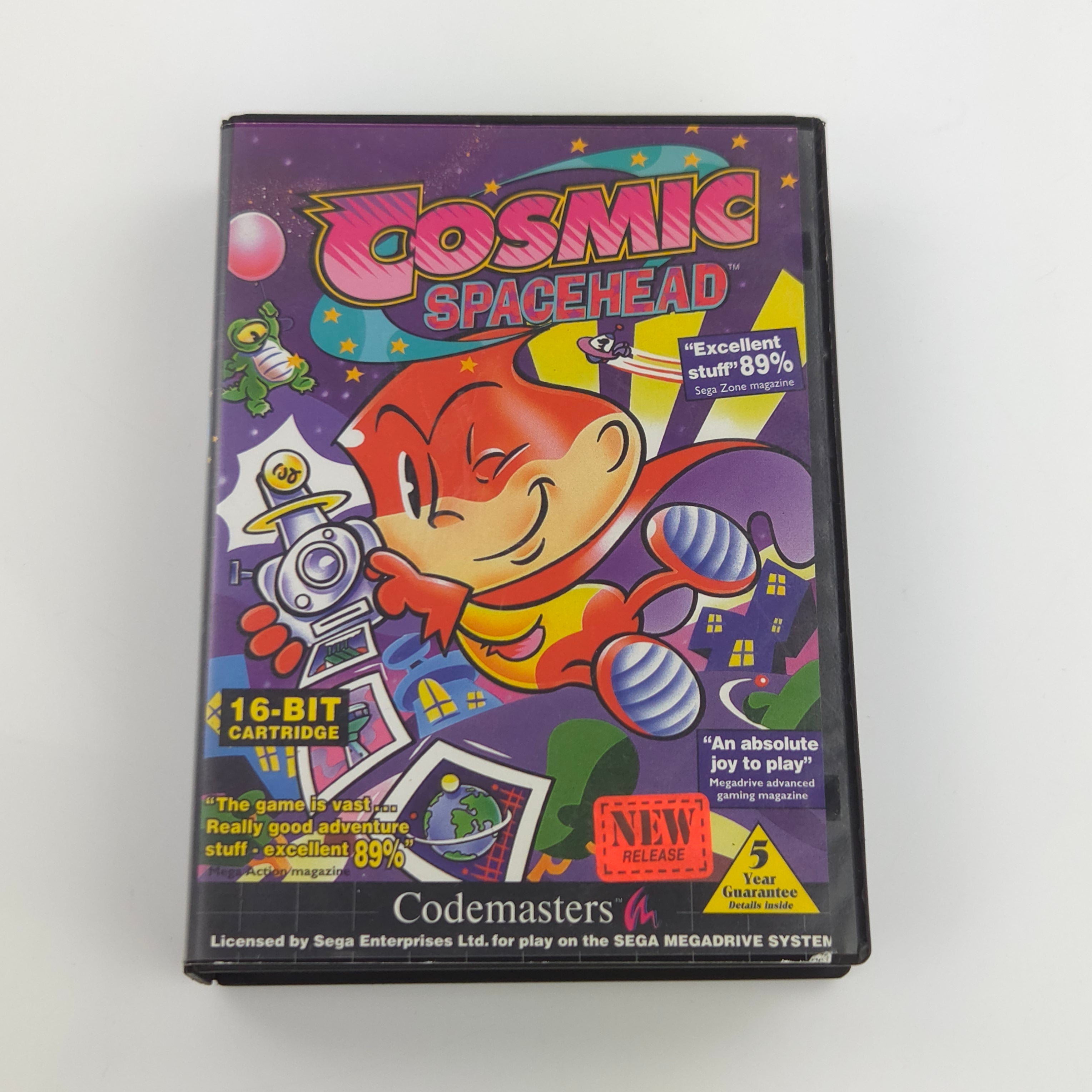 Sega Mega Drive Spiel – Cosmic Spacehead OVP PAL MD