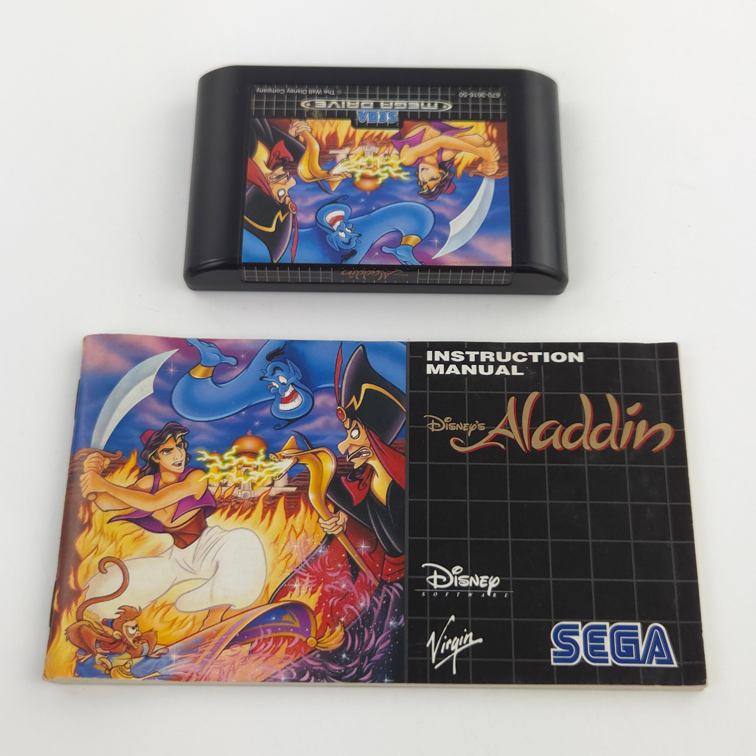Sega Mega Drive Spiel Disney Aladdin MD OVP CIB PAL EUR