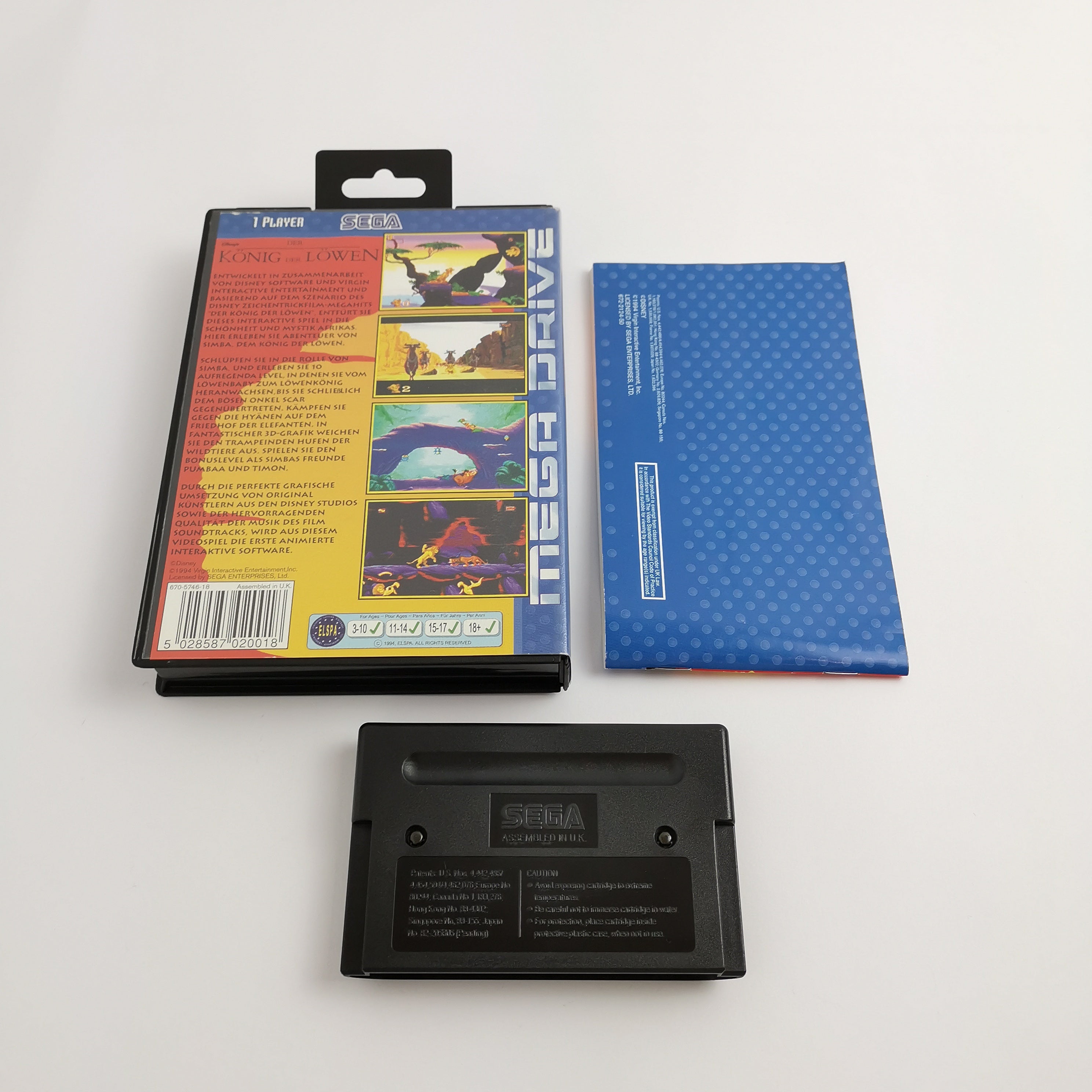 Sega Mega Drive Spiel – Disneys König der Löwen (OVP PAL)