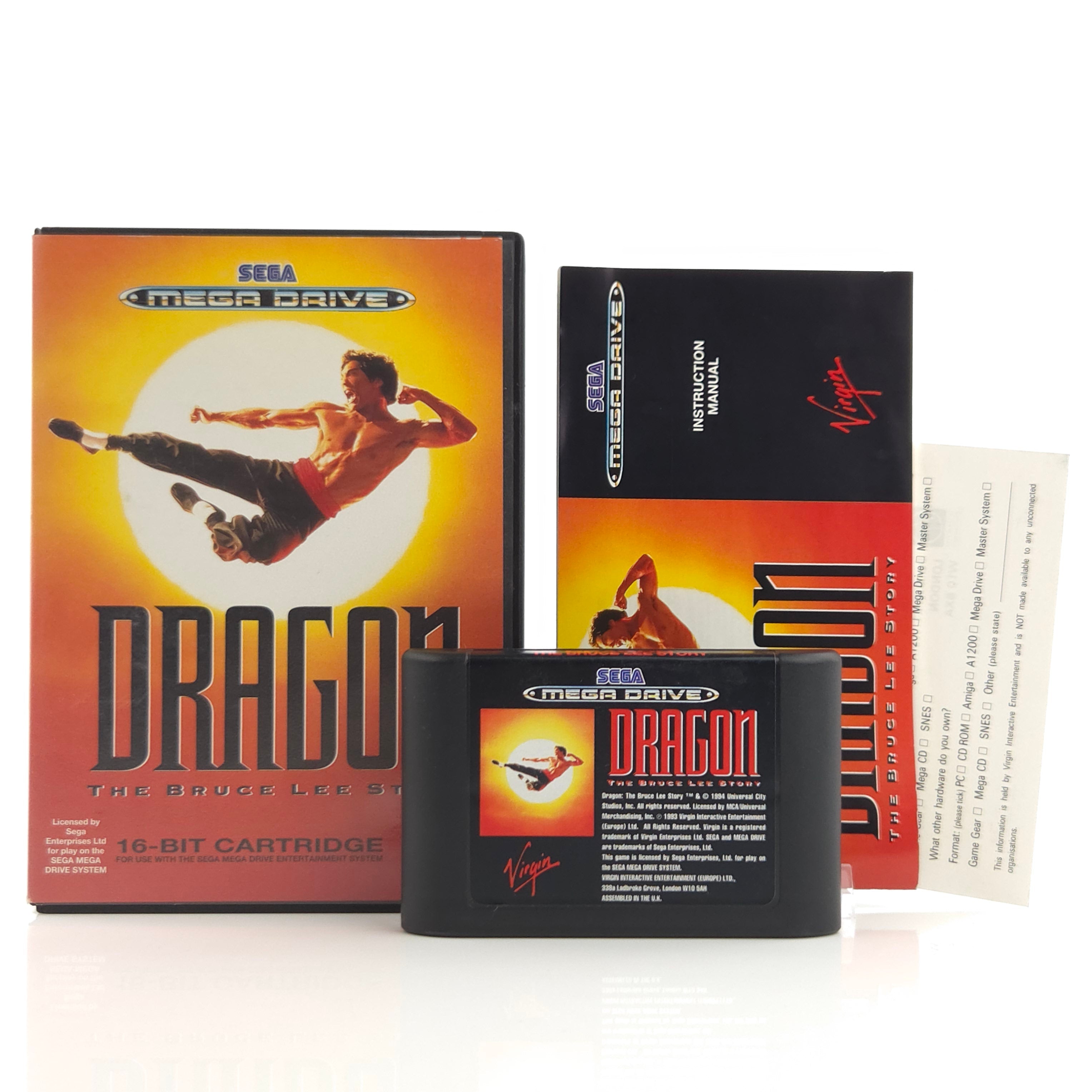Sega Mega Drive Spiel – Dragon The Bruce Lee Story PAL OVP